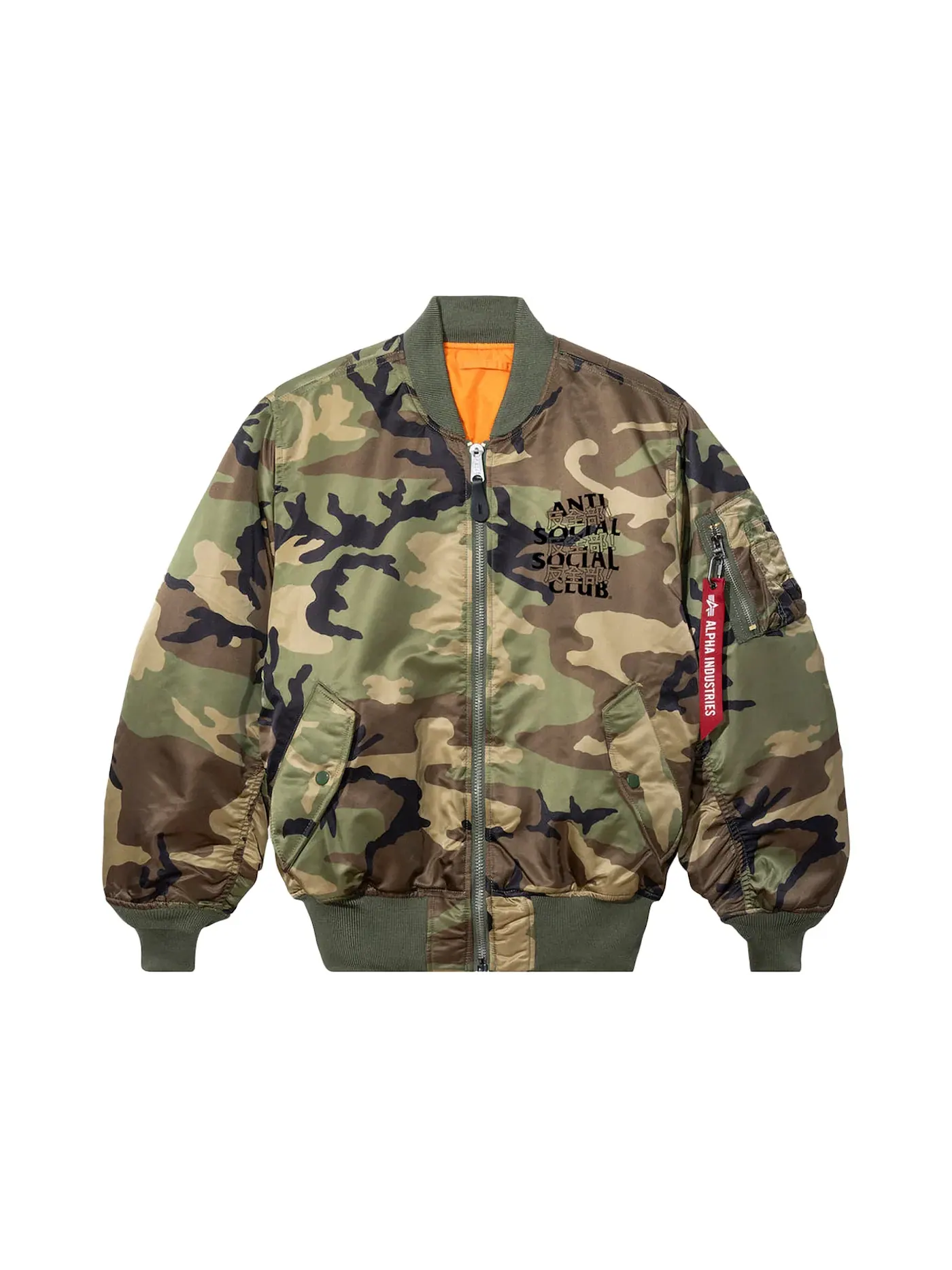 Мужская куртка с камуфляжным принтом Jacket Anti Social Social Club — изображение 1 из 2