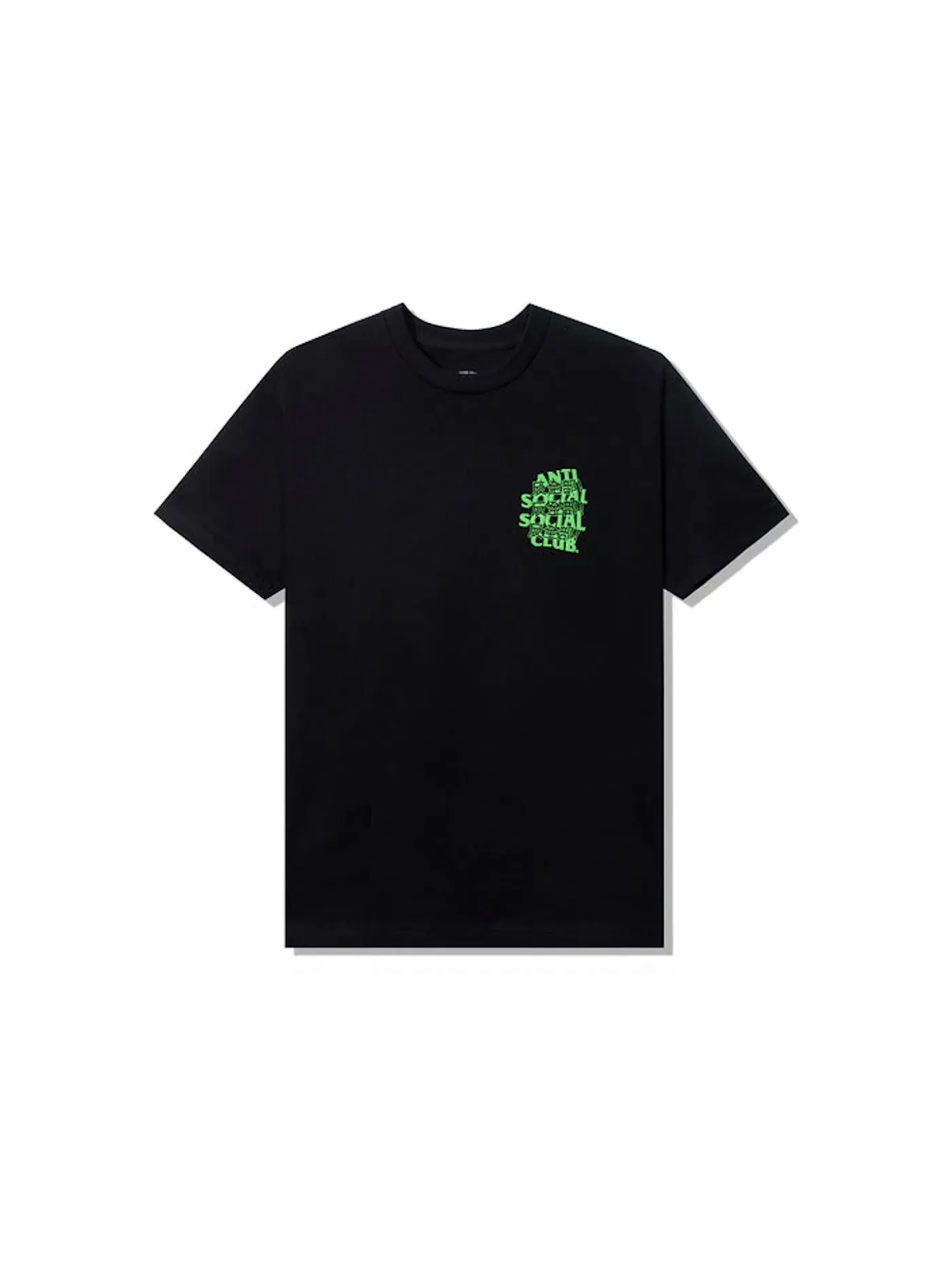 Мужская футболка с принтом Anti Social Social Club Tee — изображение 2 из 2, черный