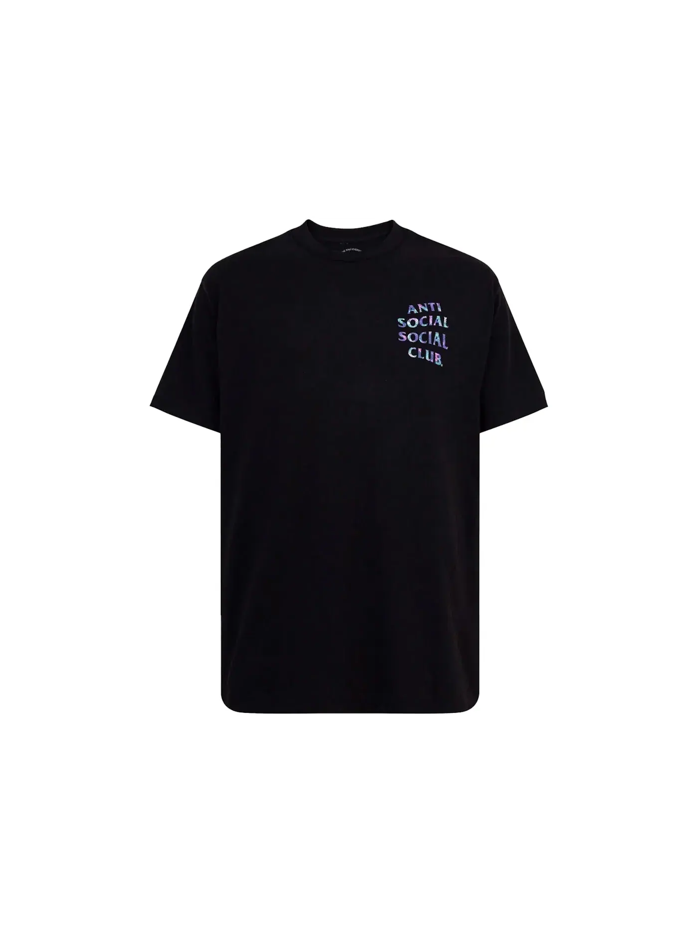 Мужская футболка с принтом Anti Social Social Club Kiss The Wall (Members Only) Tee — изображение 2 из 2, черный