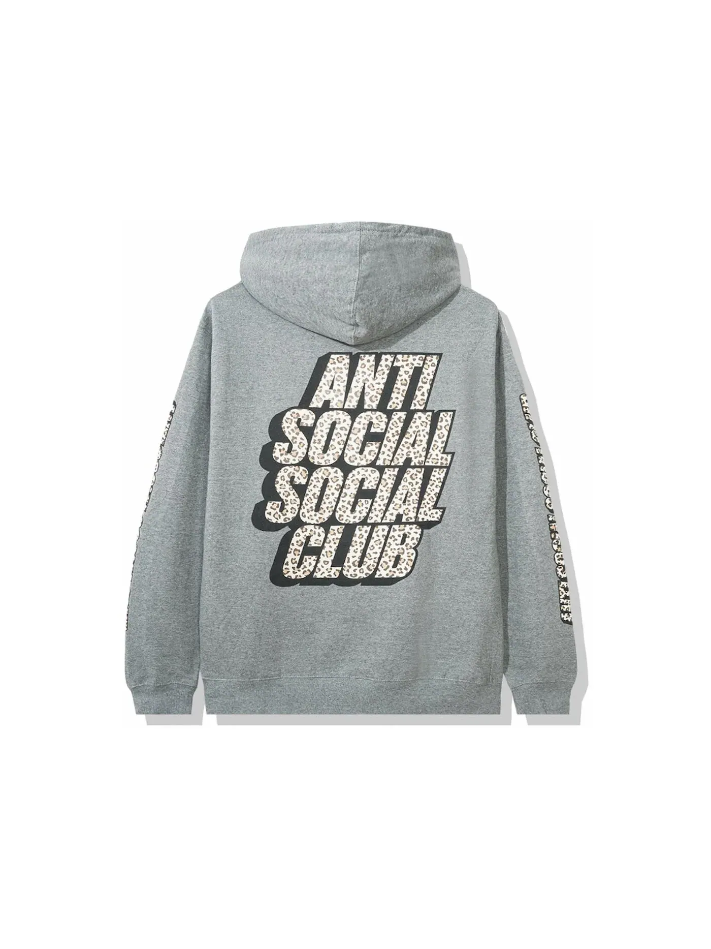 Мужской худи с принтом Anti Social Social Club — изображение 1 из 2, серый