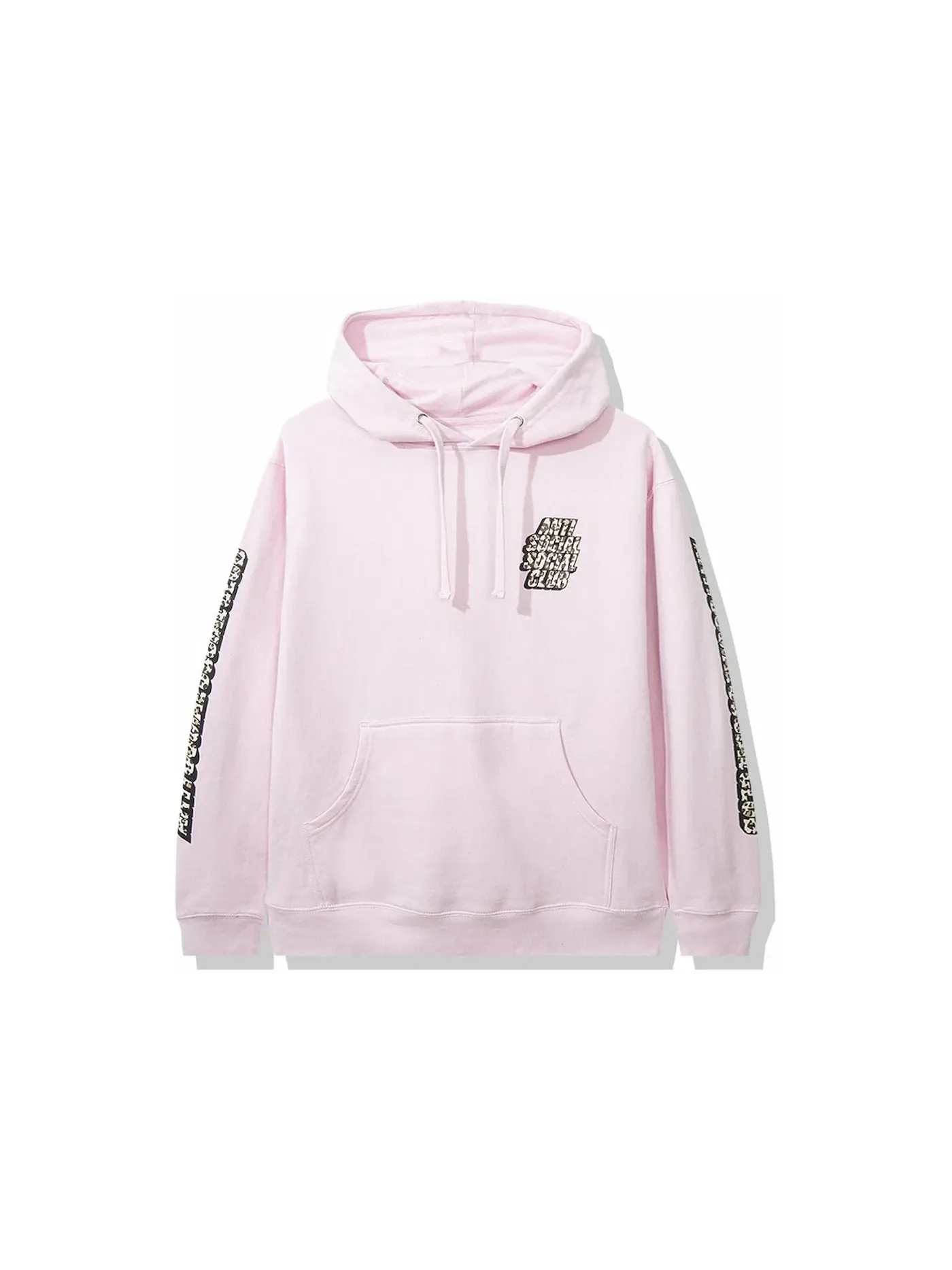 Мужской худи с принтом Kitten Hoodie Anti Social Social Club — изображение 2 из 2, розовый