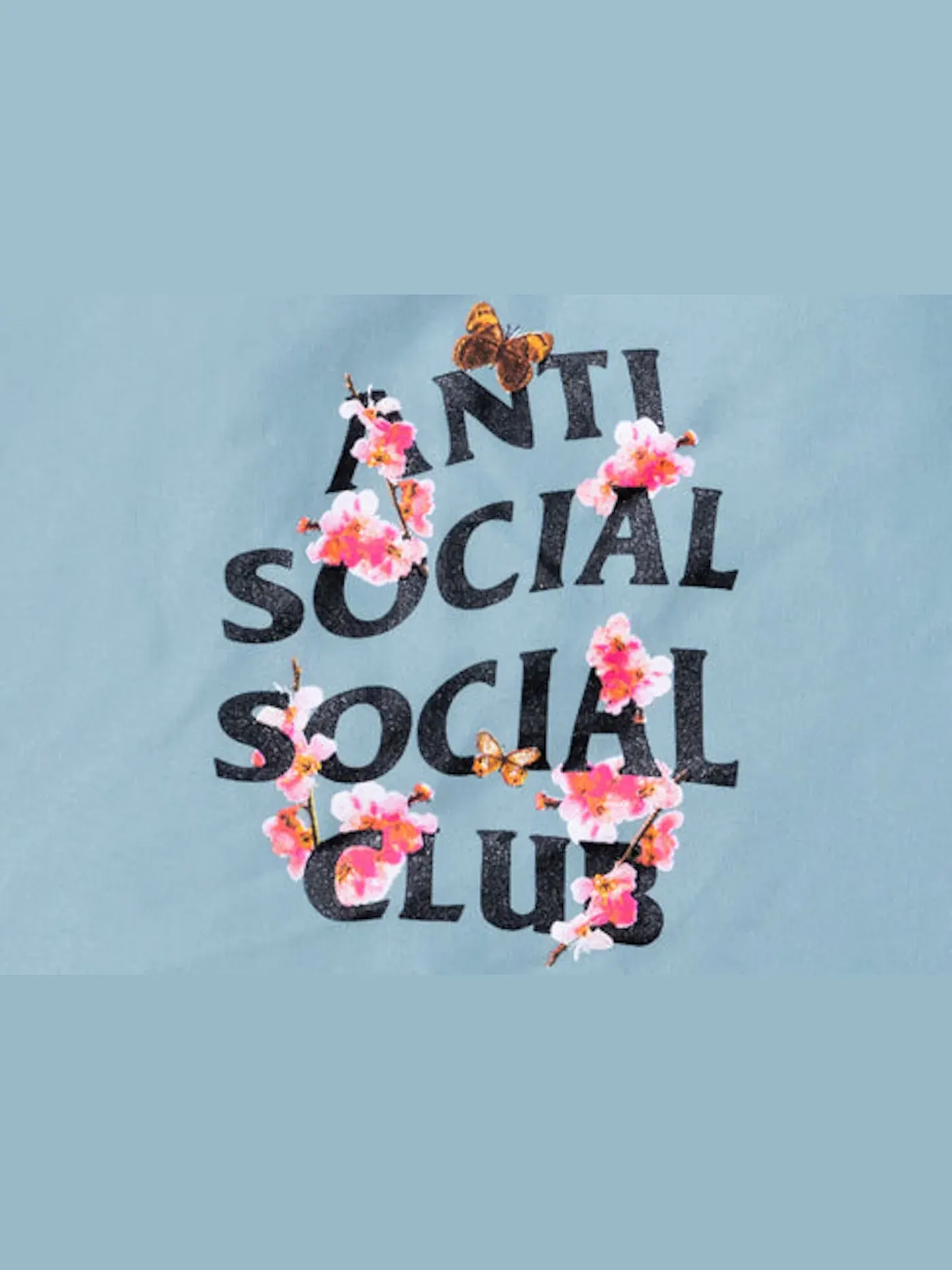 Мужская анорак с принтом Kkoch Anorak Anti Social Social Club — изображение 2 из 2, голубой