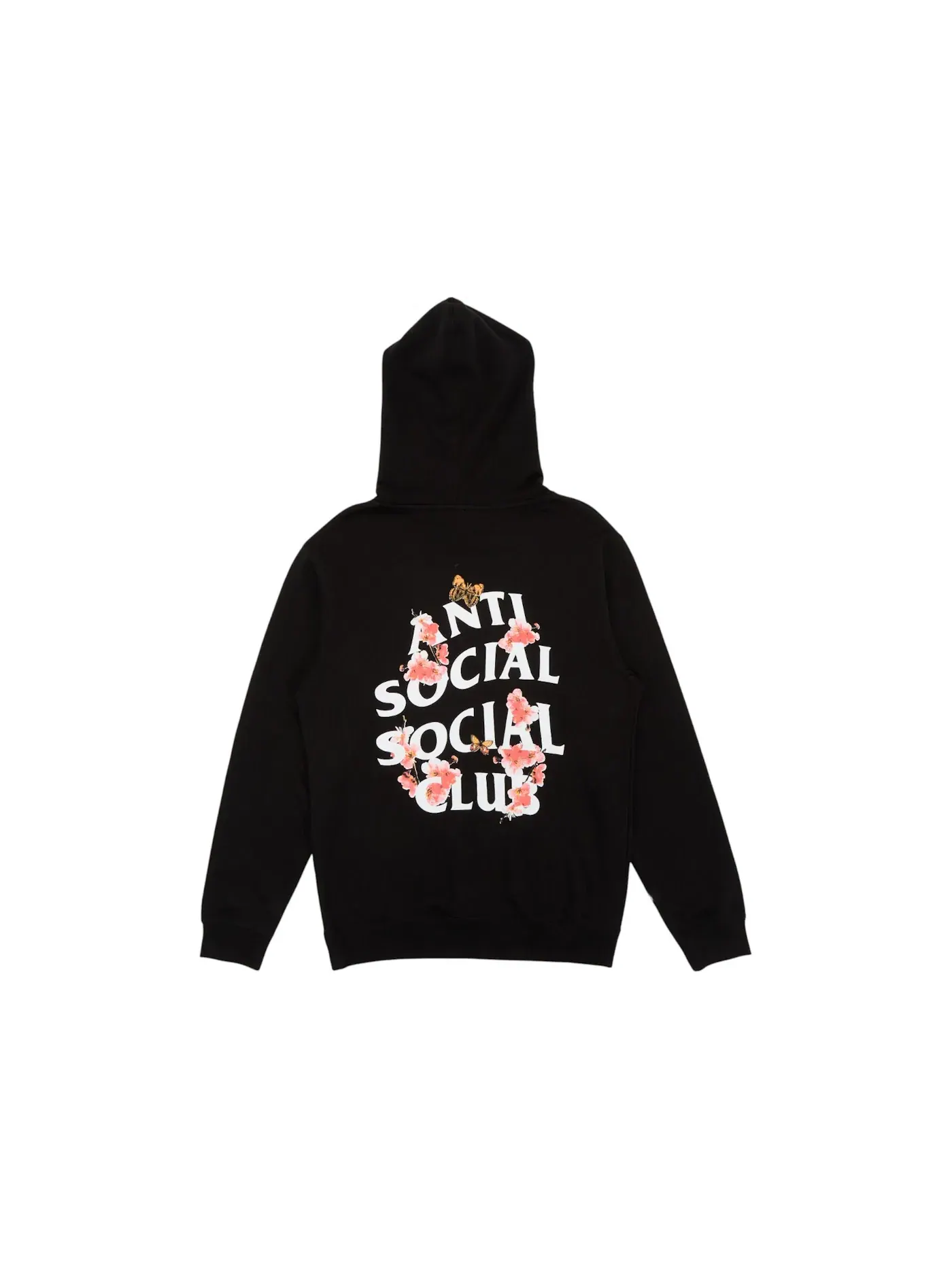 Мужская худи с принтом Kkoch Hoodie Anti Social Social Club — изображение 4 из 4, черный