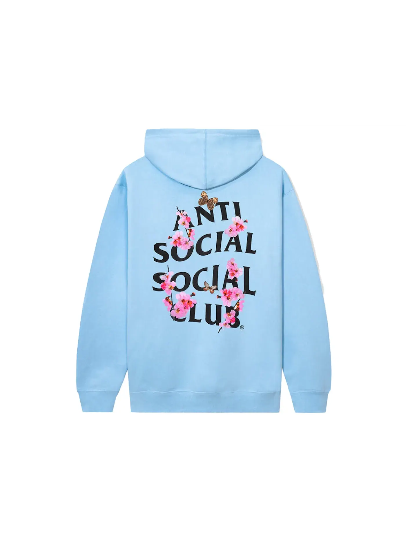 Мужская худи с принтом Kkoch Hoodie Anti Social Social Club — изображение 1 из 2, синий