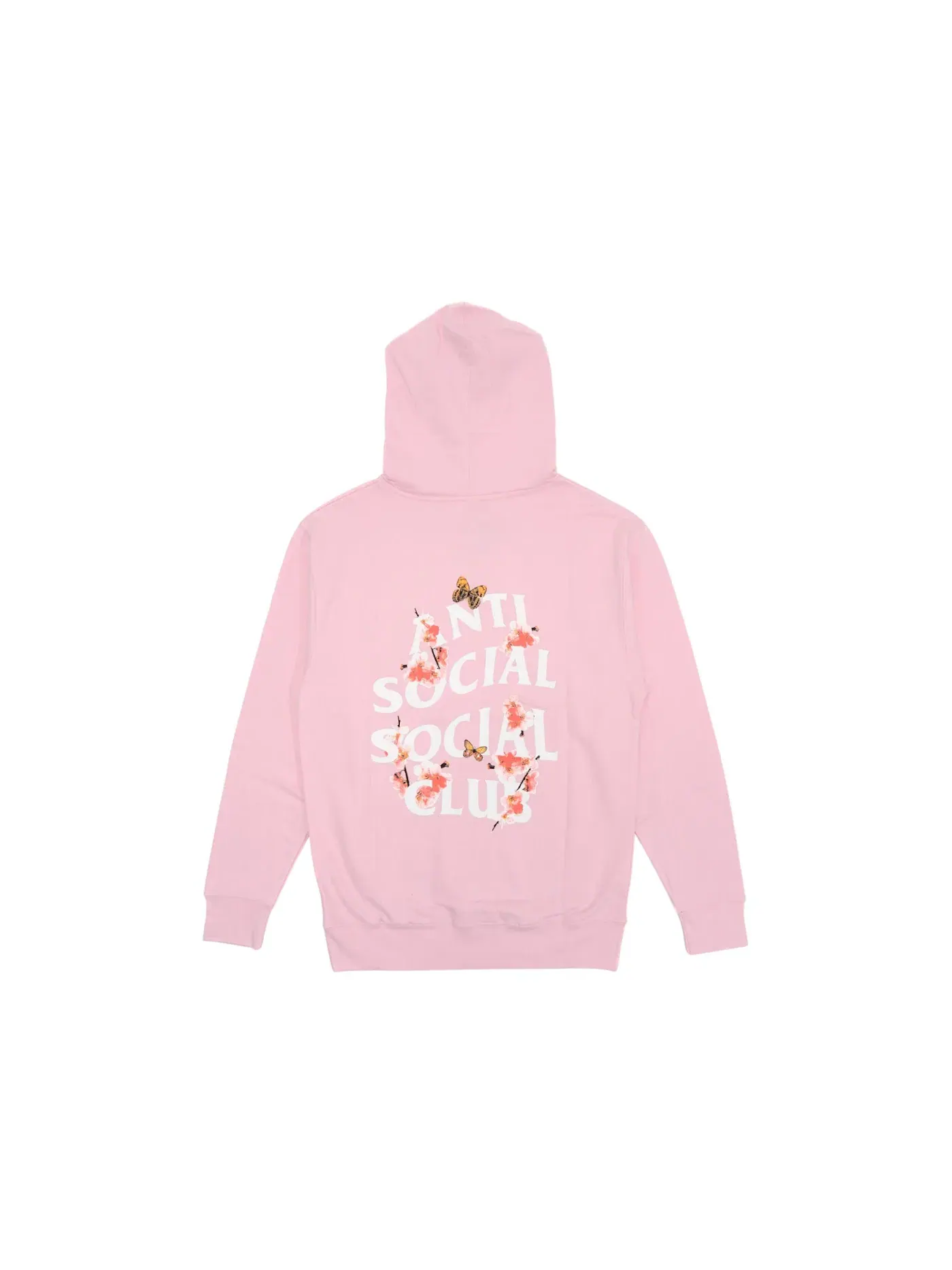 Мужской худи с принтом Kkoch Hoodie Anti Social Social Club — изображение 2 из 2, розовый