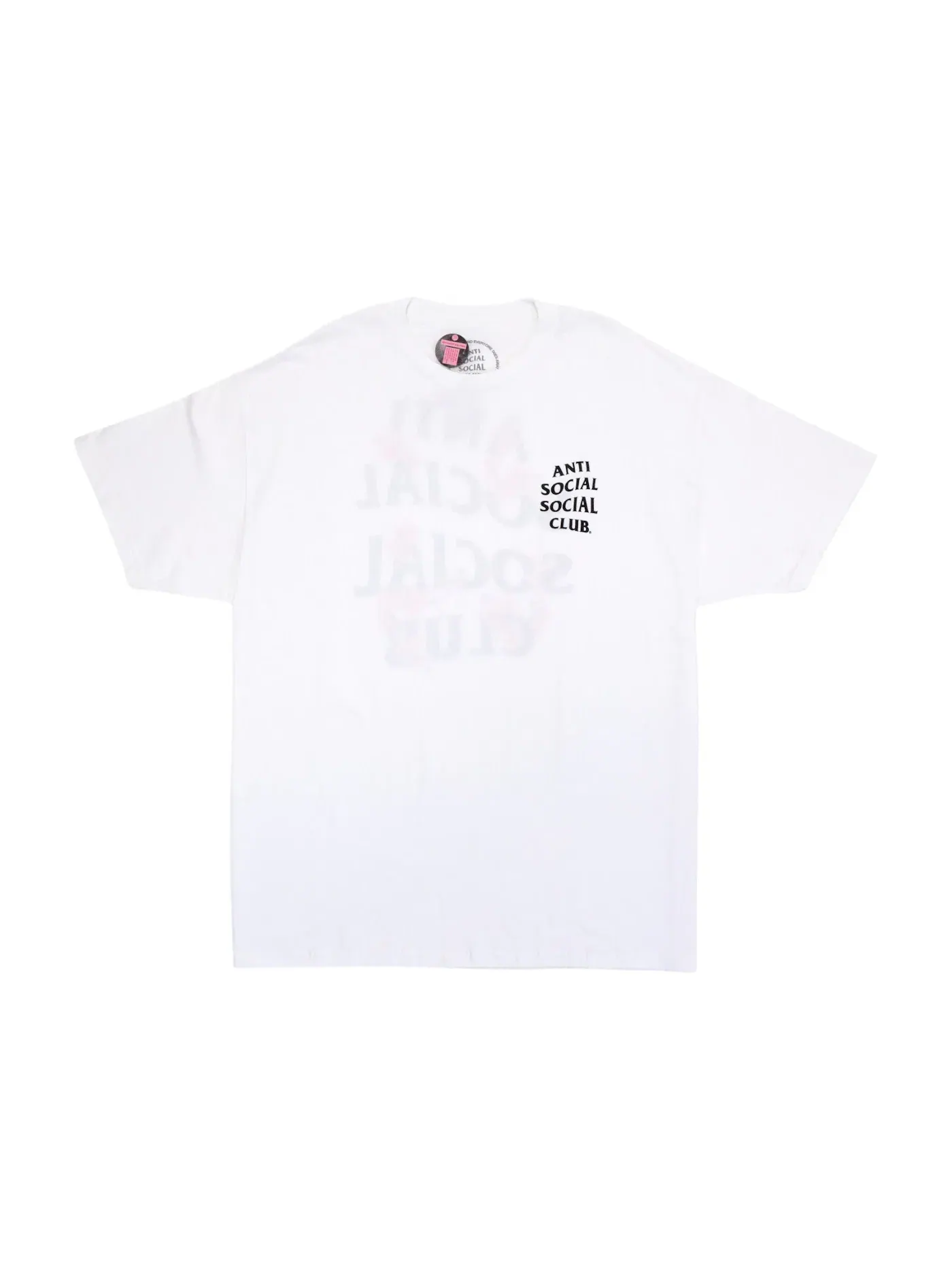 Мужская футболка с принтом Anti Social Social Club Kkoch T-shirt — изображение 1 из 2, белый