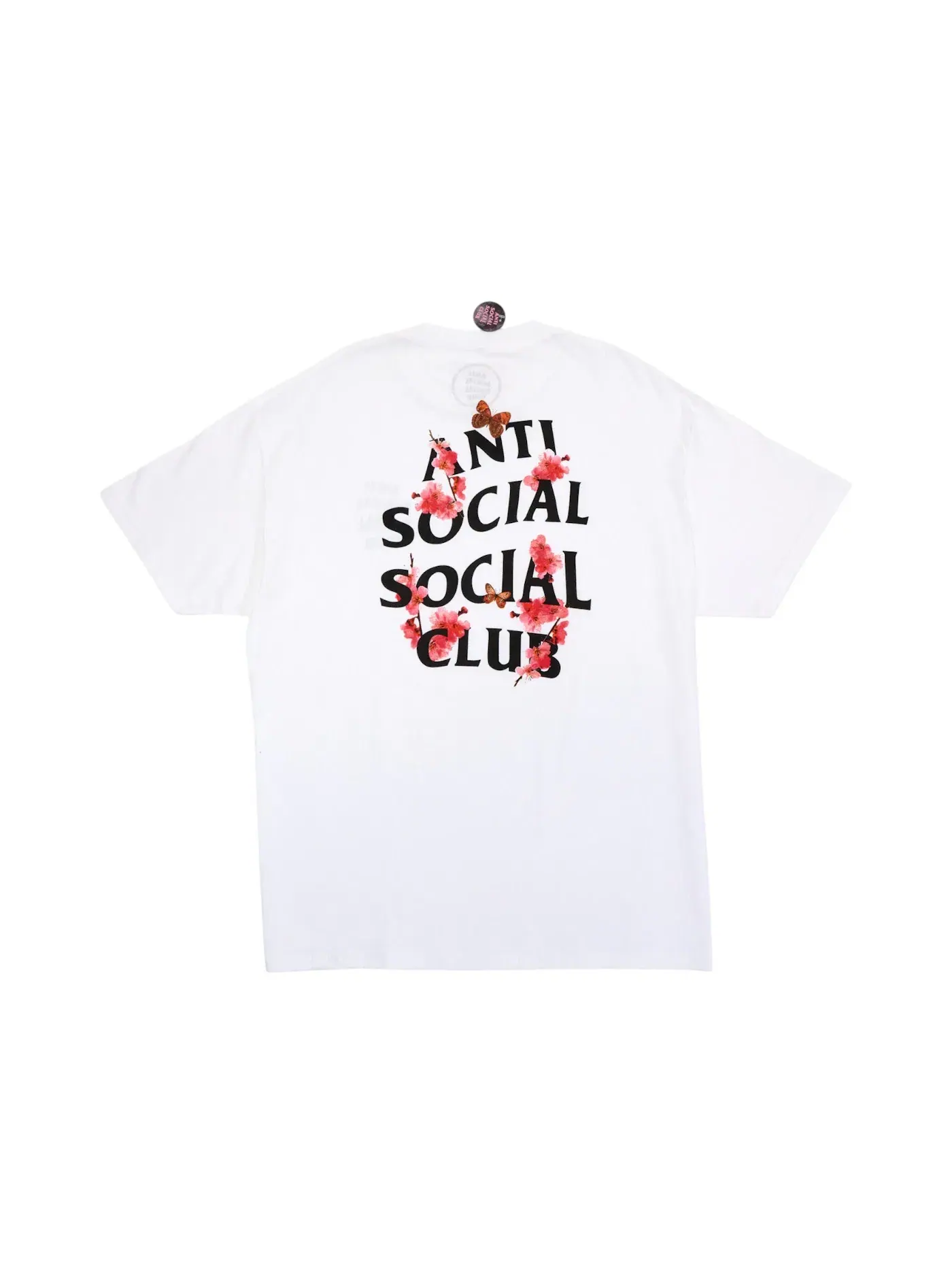 Мужская футболка с принтом Anti Social Social Club Kkoch T-shirt — изображение 2 из 2, белый