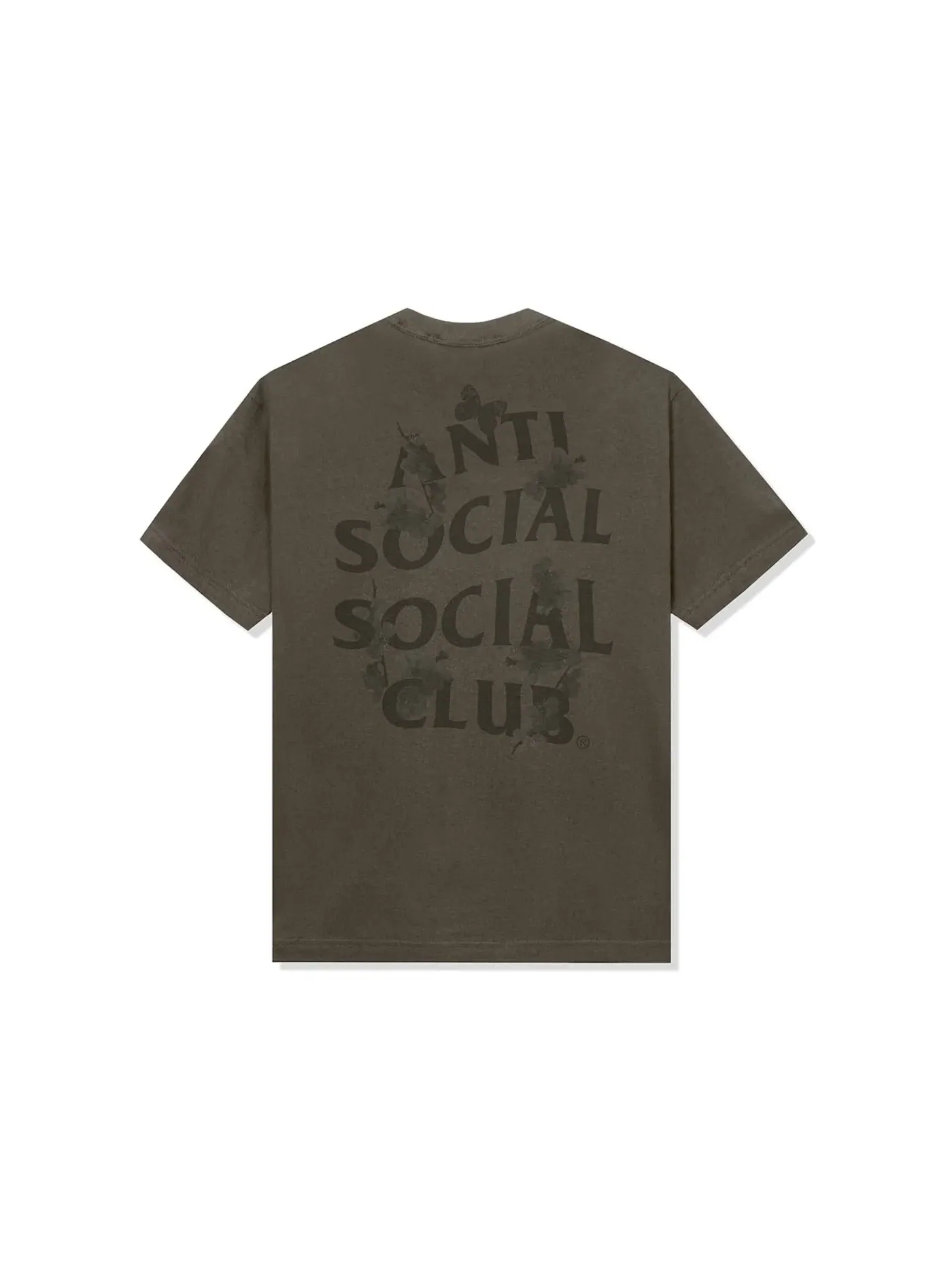 Мужская футболка с принтом Tee Anti Social Social Club — изображение 1 из 2, коричневый
