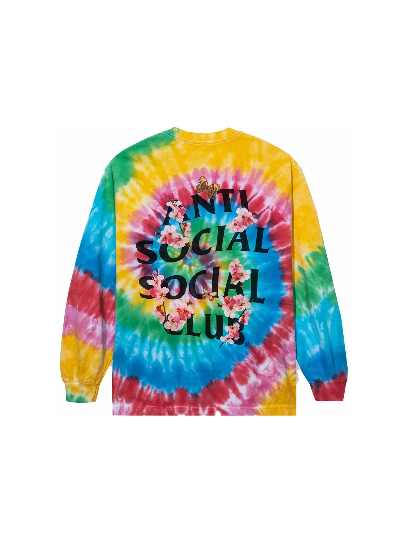 Мужская футболка с принтом с длинным рукавом Tee Anti Social Social Club — изображение 1 из 1, радужный