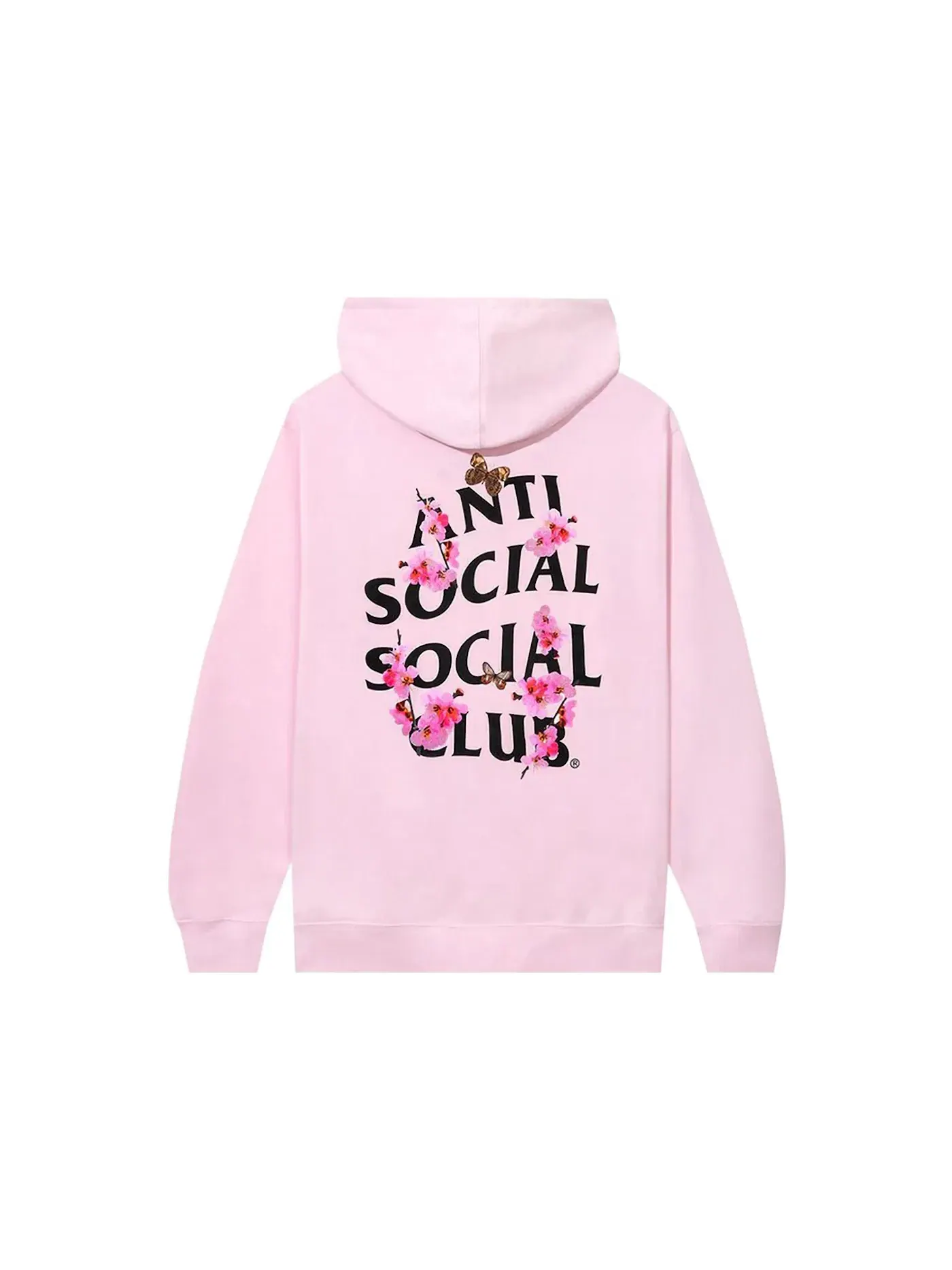 Мужской худи с принтом Anti Social Social Club Kkotch Hoodie — изображение 1 из 2, розовый