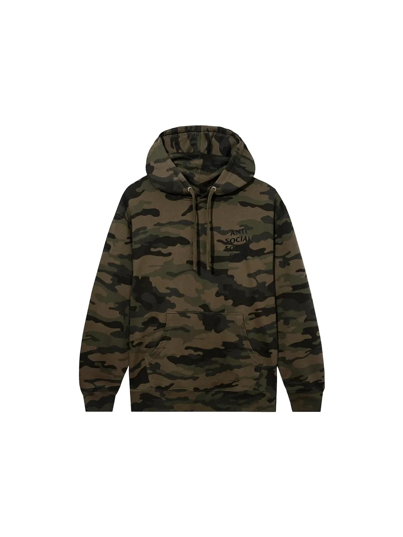 Мужской худи с принтом Kkotch Hoodie Anti Social Social Club — изображение 2 из 2, камуфляж