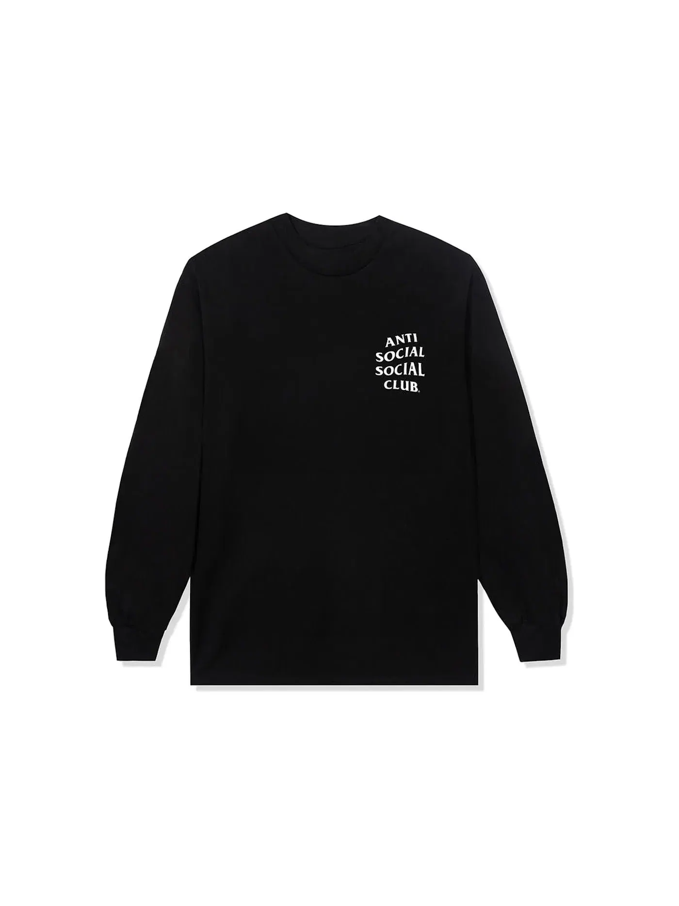 Мужская футболка с длинным рукавом Kkotch Long Sleeve Anti Social Social Club — изображение 2 из 2, черный