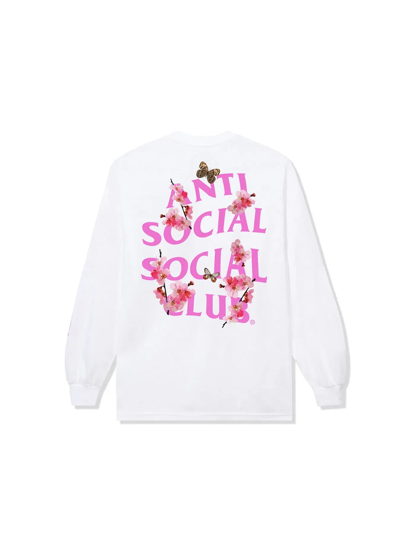 Мужская футболка с длинным рукавом Kkotch Anti Social Social Club — изображение 1 из 2, белый