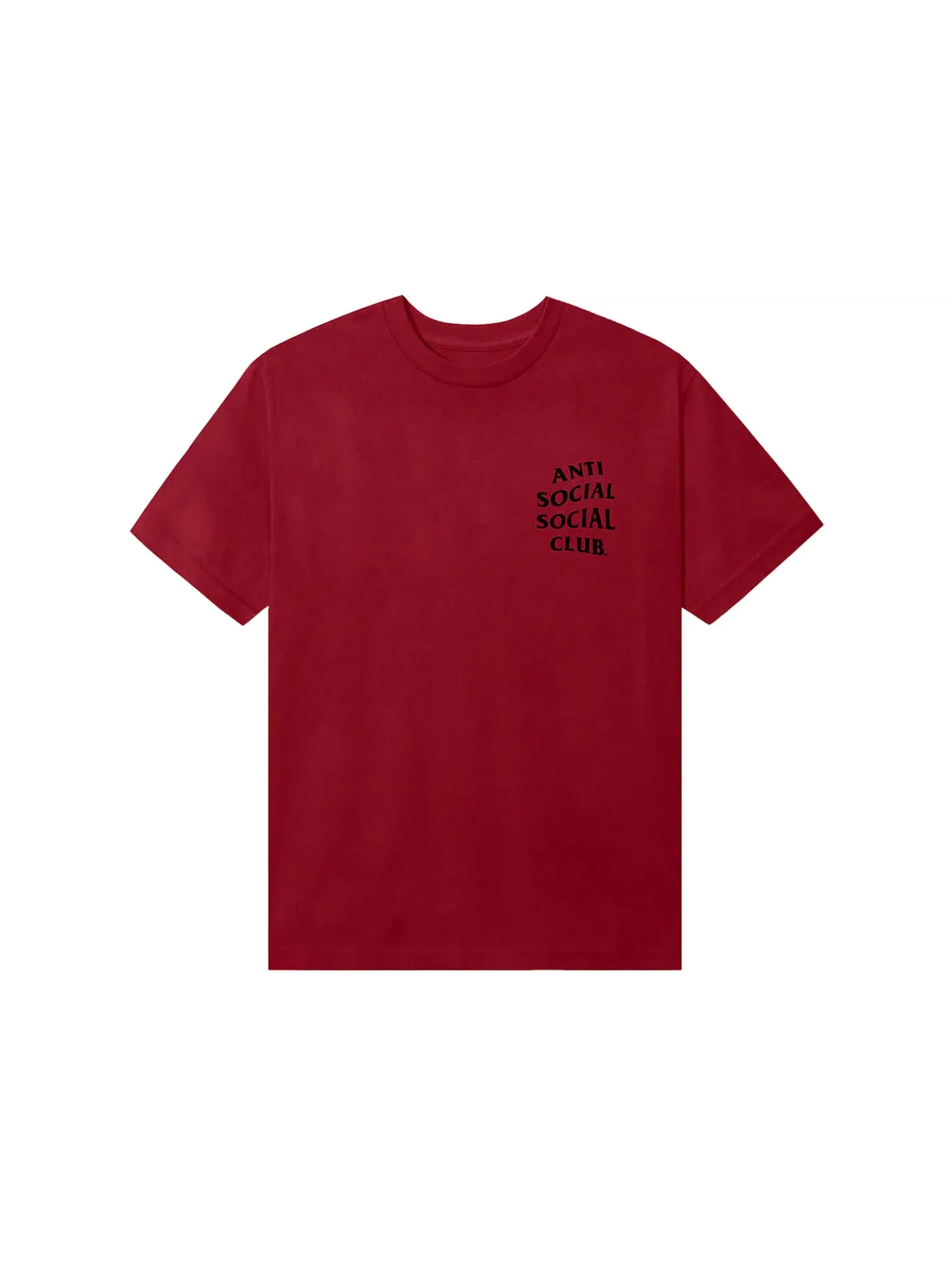 Мужская футболка с принтом Anti Social Social Club Tee — изображение 2 из 2, коричневый