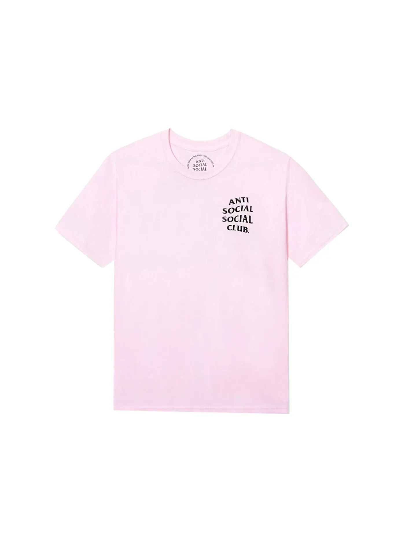 Мужская футболка с принтом Anti Social Social Club Tee — изображение 2 из 2, розовый