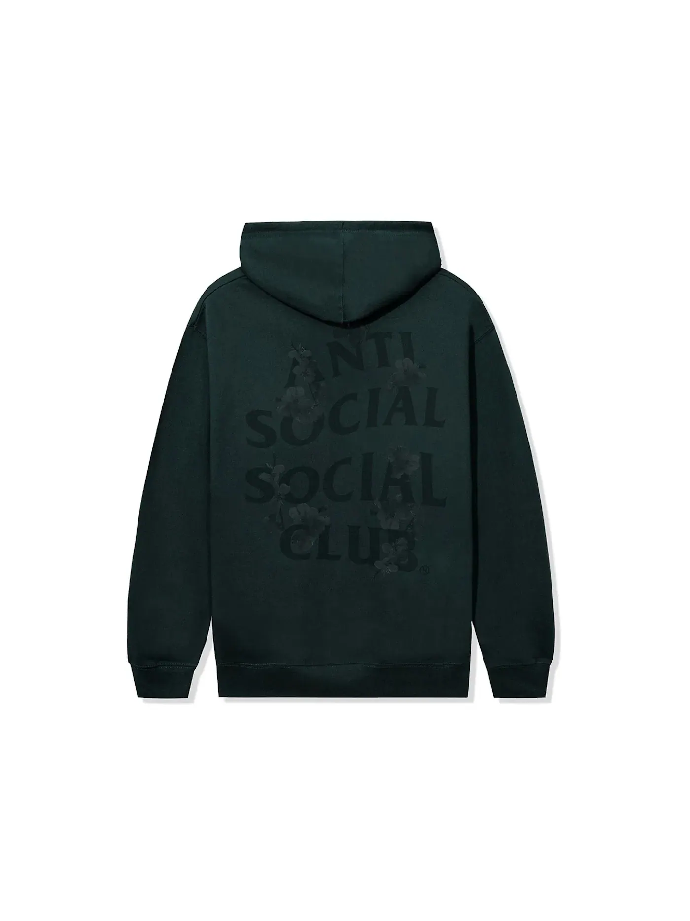 Мужская худи с принтом Kkotch Tonal Anti Social Social Club — изображение 1 из 2, зеленый
