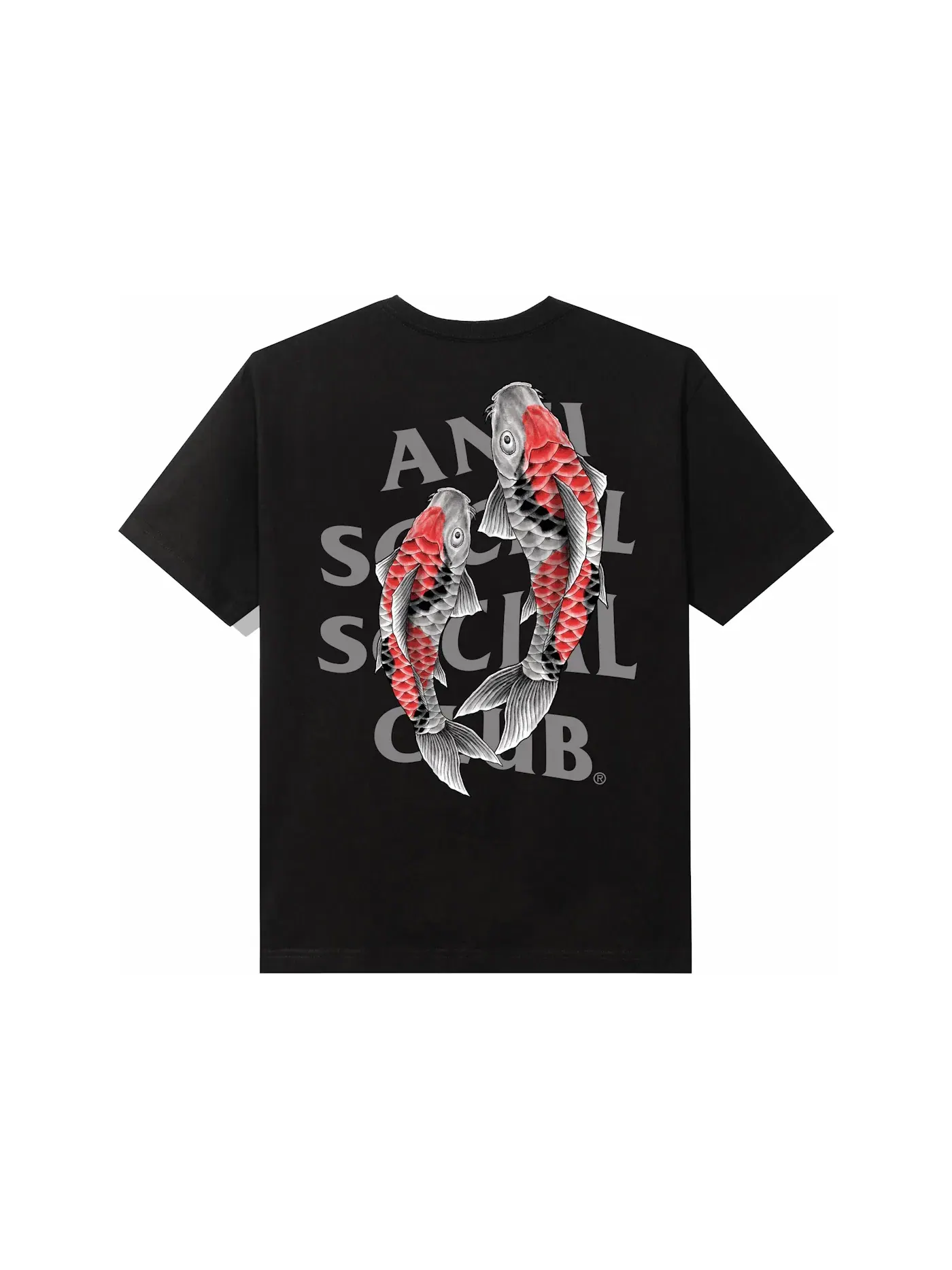 Мужская футболка с принтом Anti Social Social Club Tee — изображение 1 из 1, черный