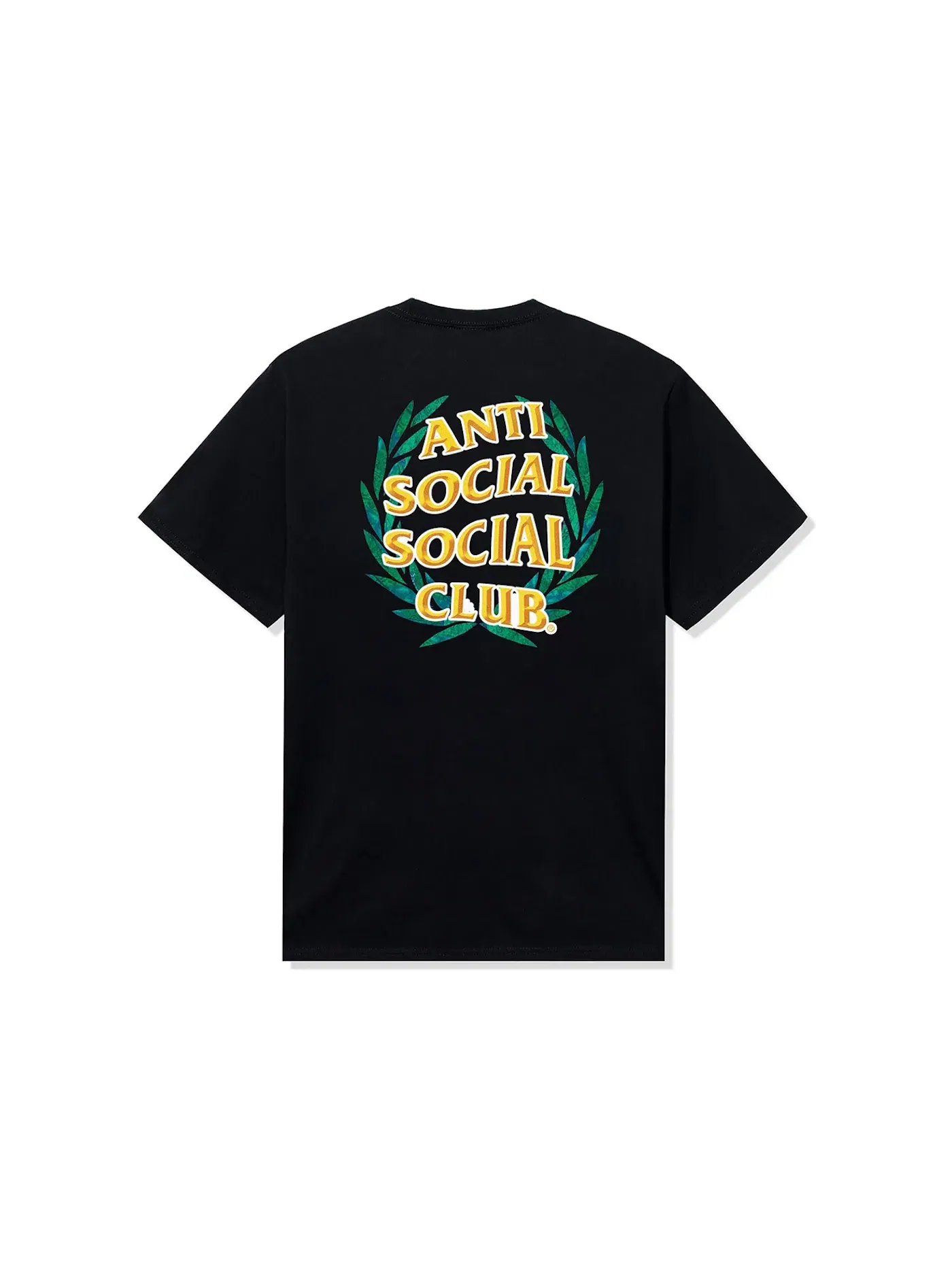 Мужская футболка с принтом Laurel Logo Anti Social Social Club — изображение 1 из 2, черный