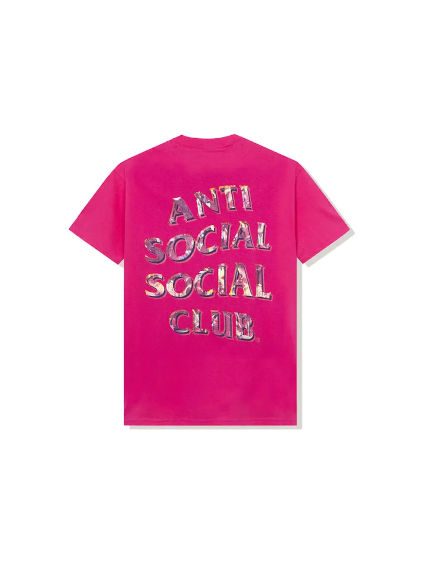 Мужская футболка с принтом Layer Lock T-shirt Anti Social Social Club — изображение 1 из 2, розовый