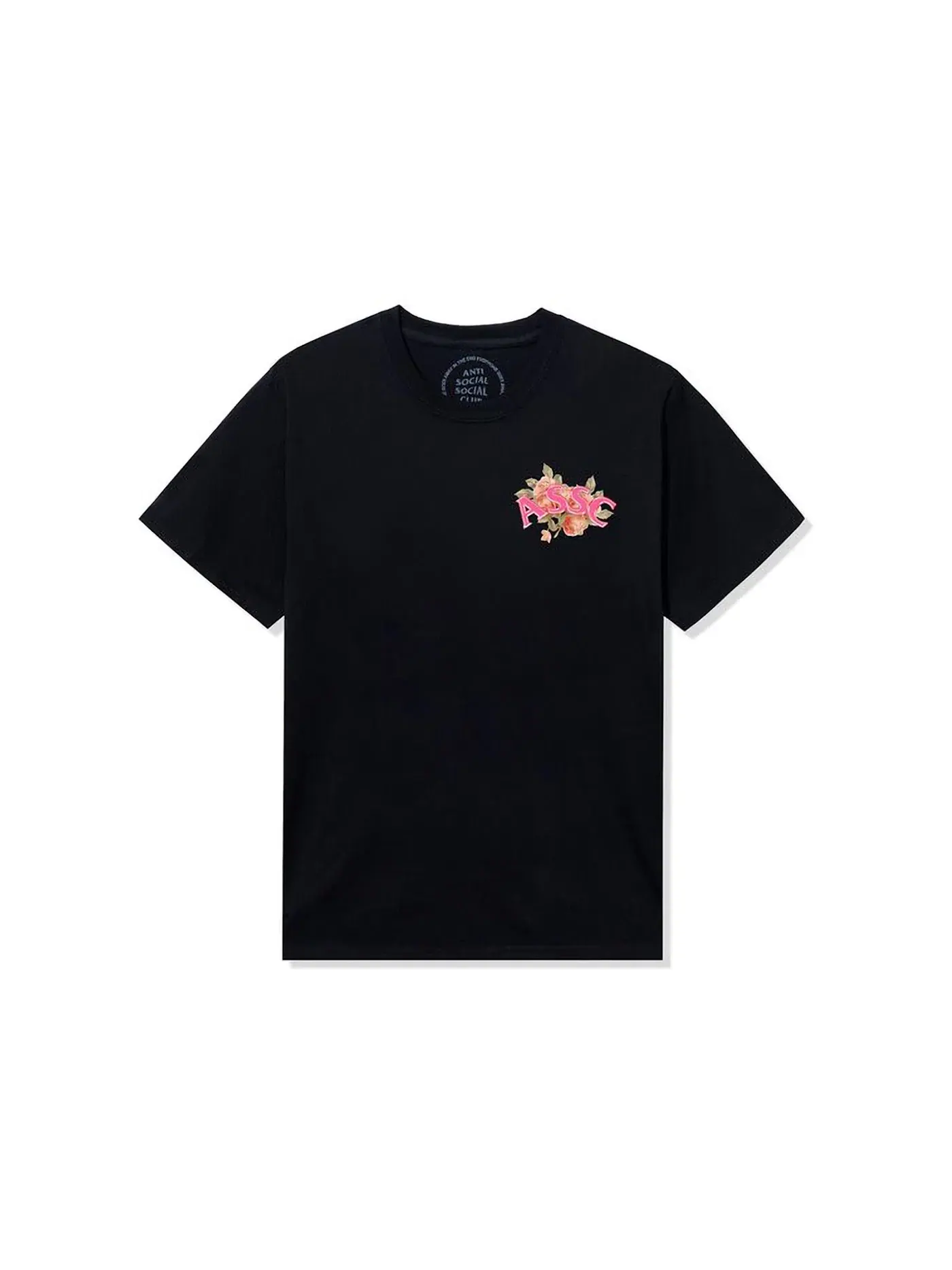 Мужская футболка с принтом Anti Social Social Club Tee — изображение 2 из 2, черный