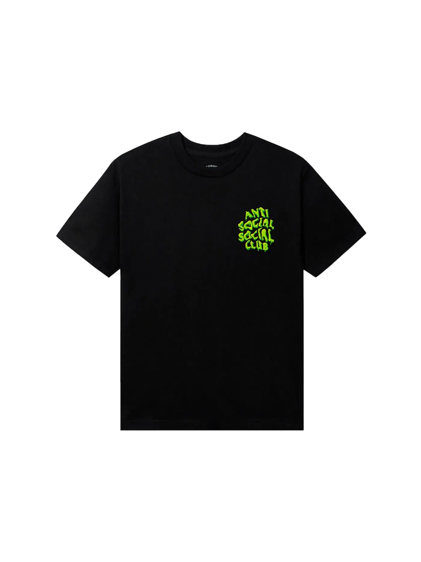 Мужская футболка с принтом Melt Away Tee Anti Social Social Club — изображение 2 из 2, черный