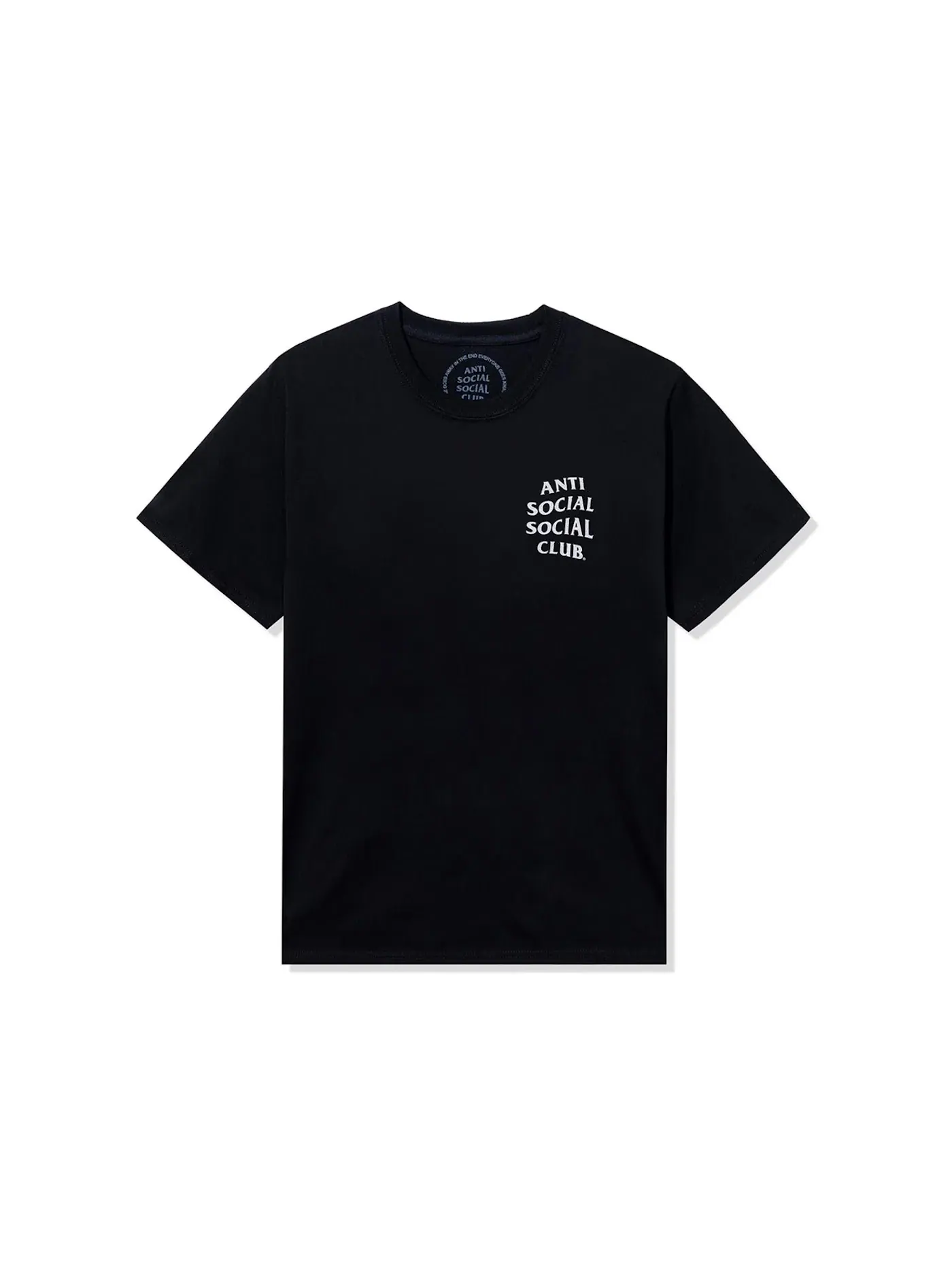 Мужская футболка с принтом Anti Social Social Club Mind Game Nailhead Premium Heavyweight Tee — изображение 2 из 2, черный