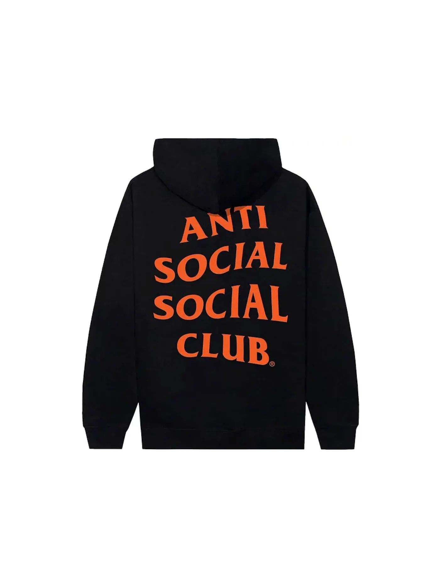 Мужской худи с принтом Mind Games Anti Social Social Club — изображение 1 из 2, черный/оранжевый
