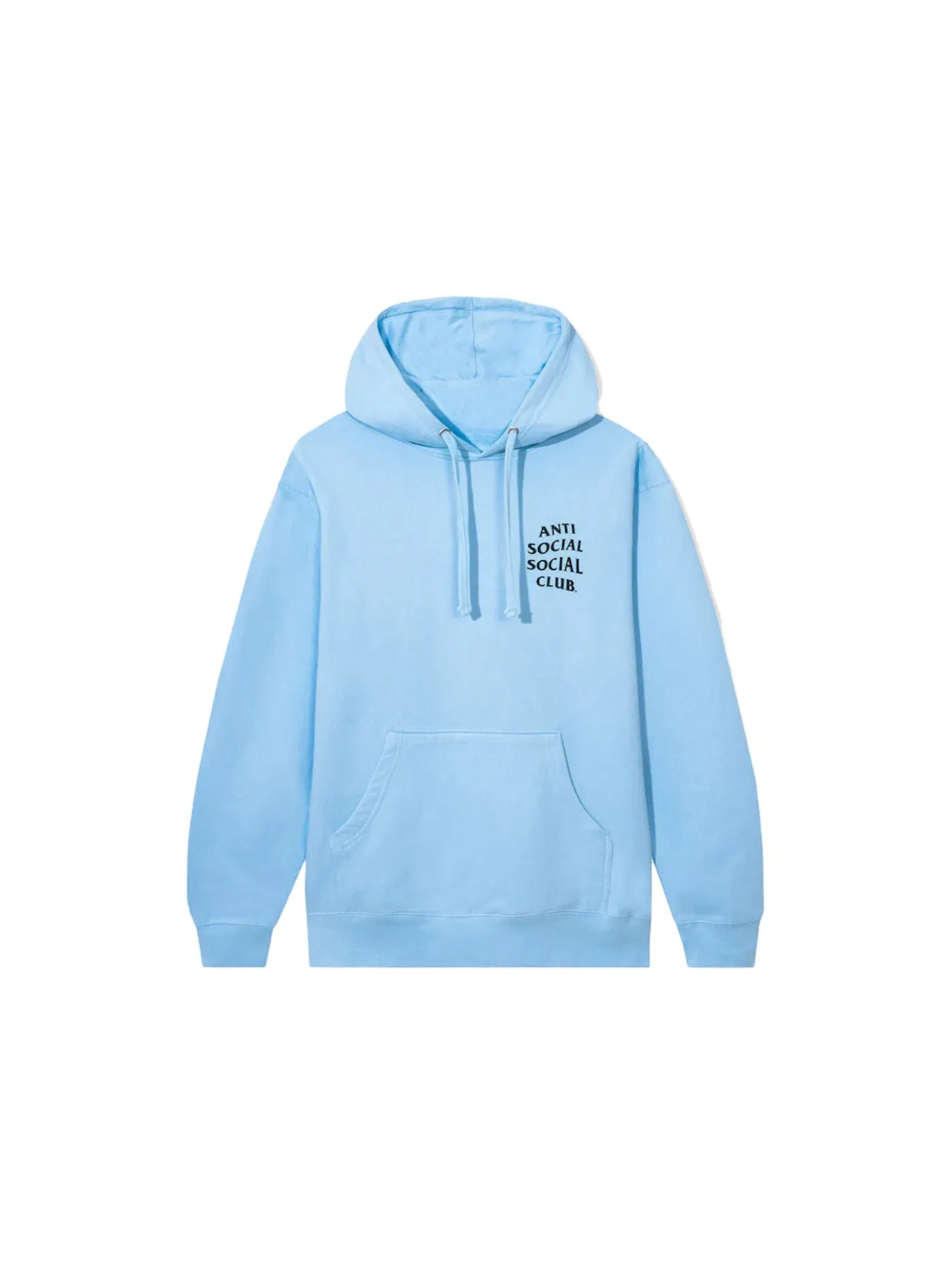 Мужской худи с принтом Anti Social Social Club Hoodie — изображение 2 из 2, синий