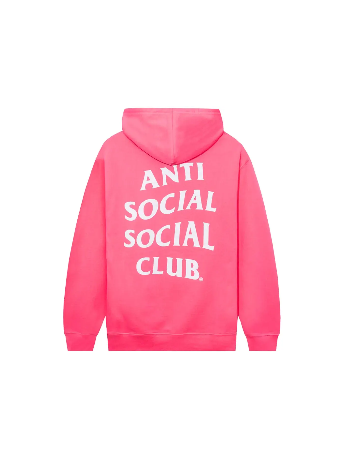 Мужская худи с принтом Anti Social Social Club Hoodie — изображение 1 из 2, розовый