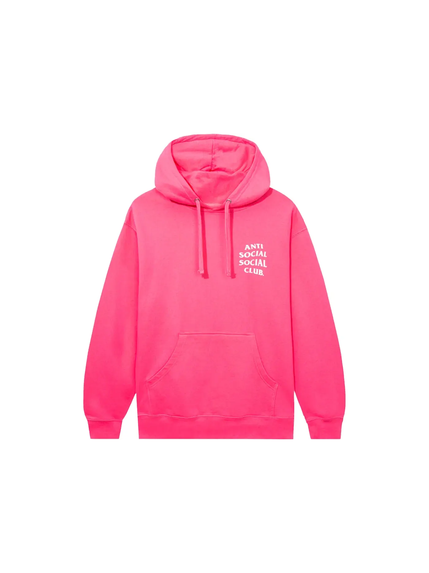 Мужская худи с принтом Anti Social Social Club Hoodie — изображение 2 из 2, розовый