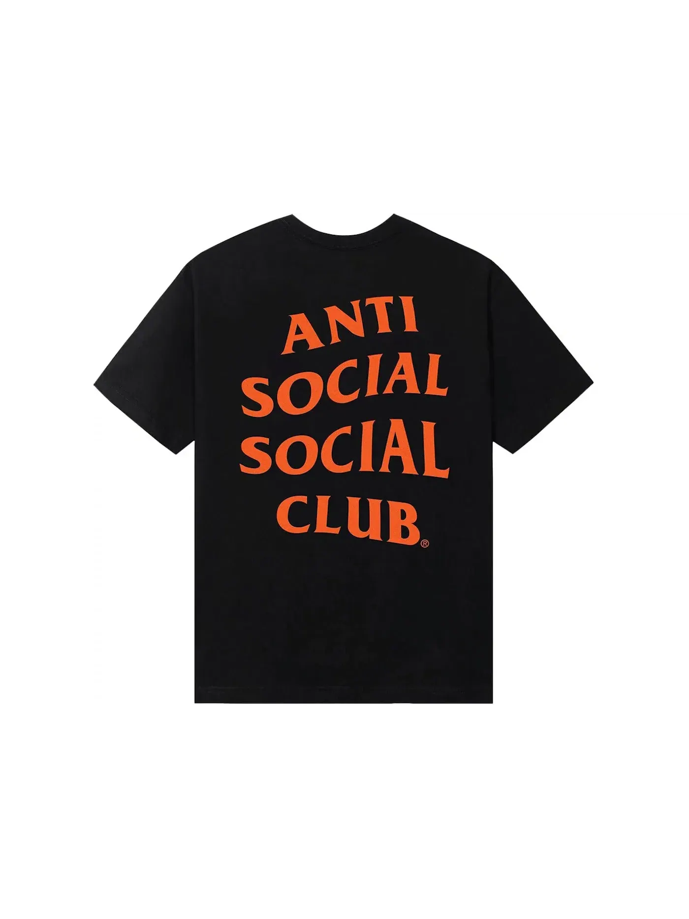 Мужская футболка с принтом Mind Games Anti Social Social Club — изображение 1 из 2, черный/оранжевый