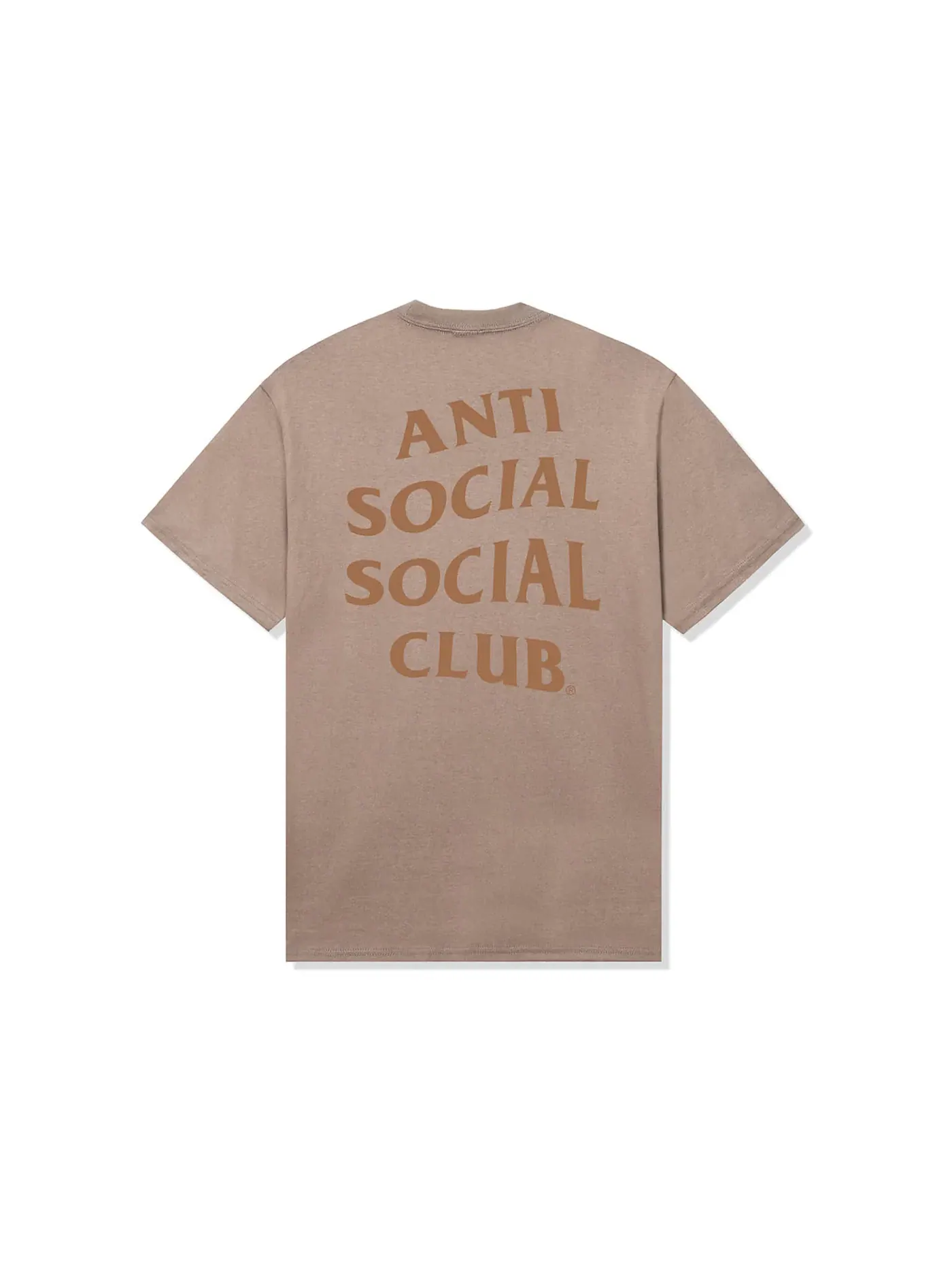 Мужская футболка с принтом Anti Social Social Club Tee — изображение 1 из 2, бежевый