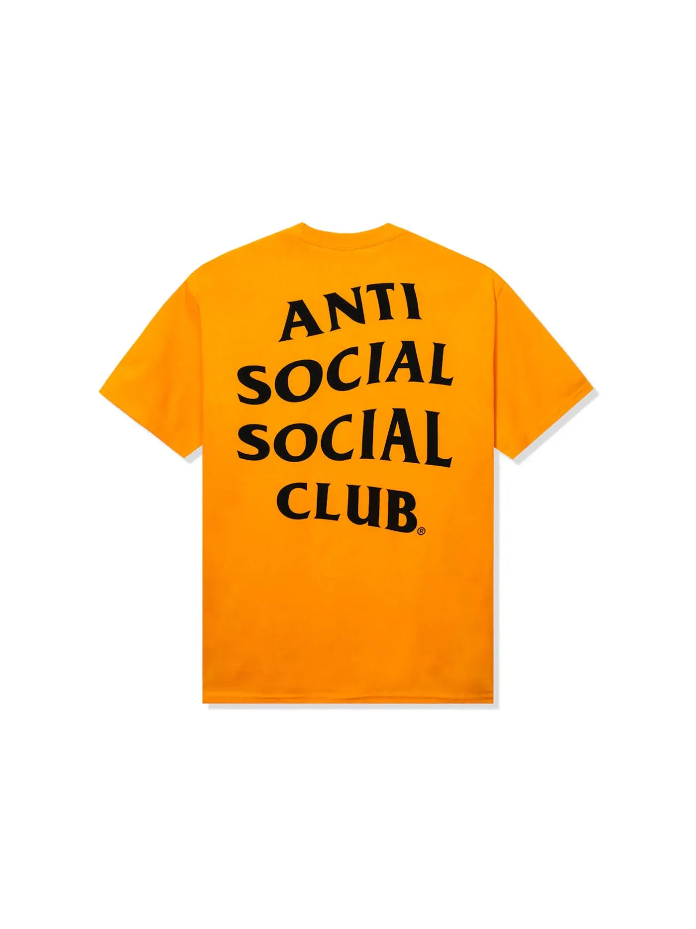 Мужская футболка с принтом Anti Social Social Club Tee — изображение 1 из 2, желтый