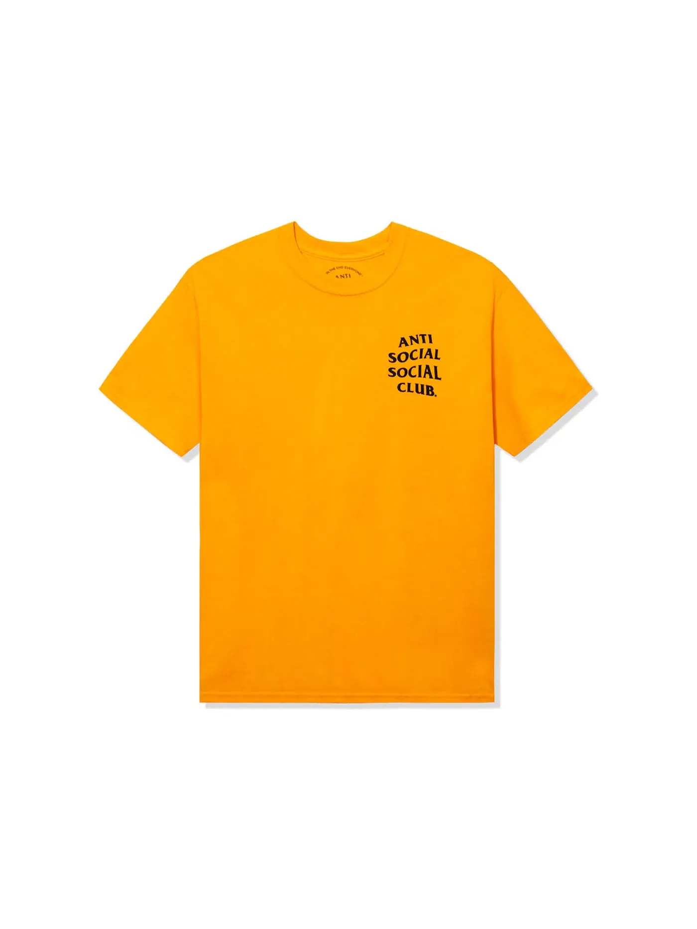 Мужская футболка с принтом Anti Social Social Club Tee — изображение 2 из 2, желтый