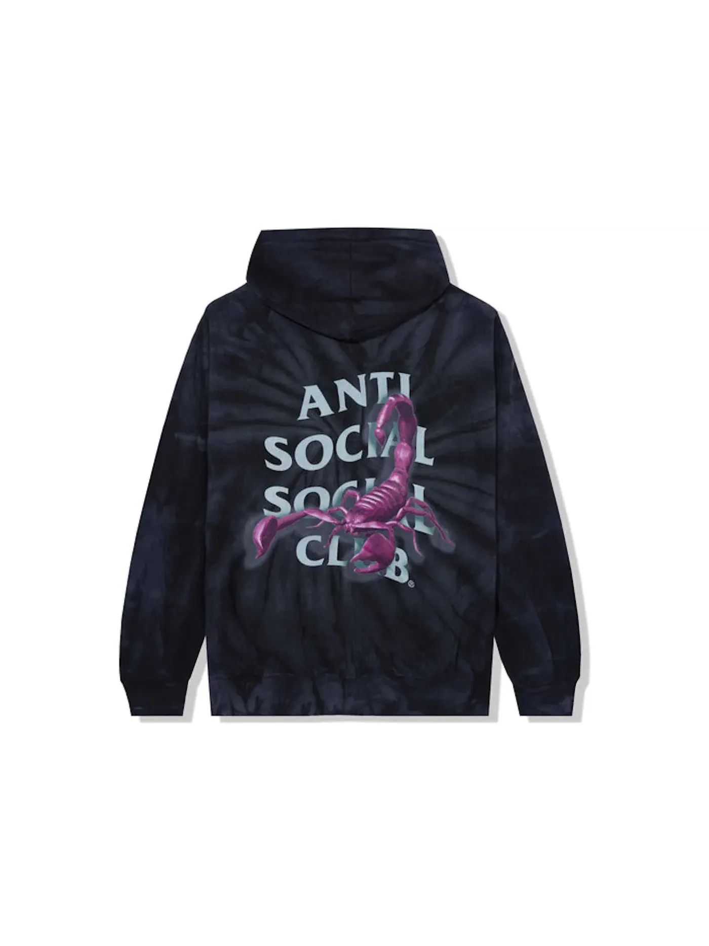 Мужской худи с принтом Moodsting Anti Social Social Club — изображение 1 из 2, черный