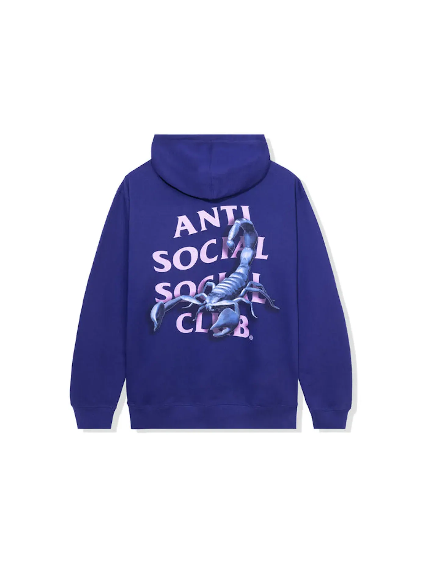 Мужской худи Moodsting Anti Social Social Club — изображение 1 из 2, фиолетовый