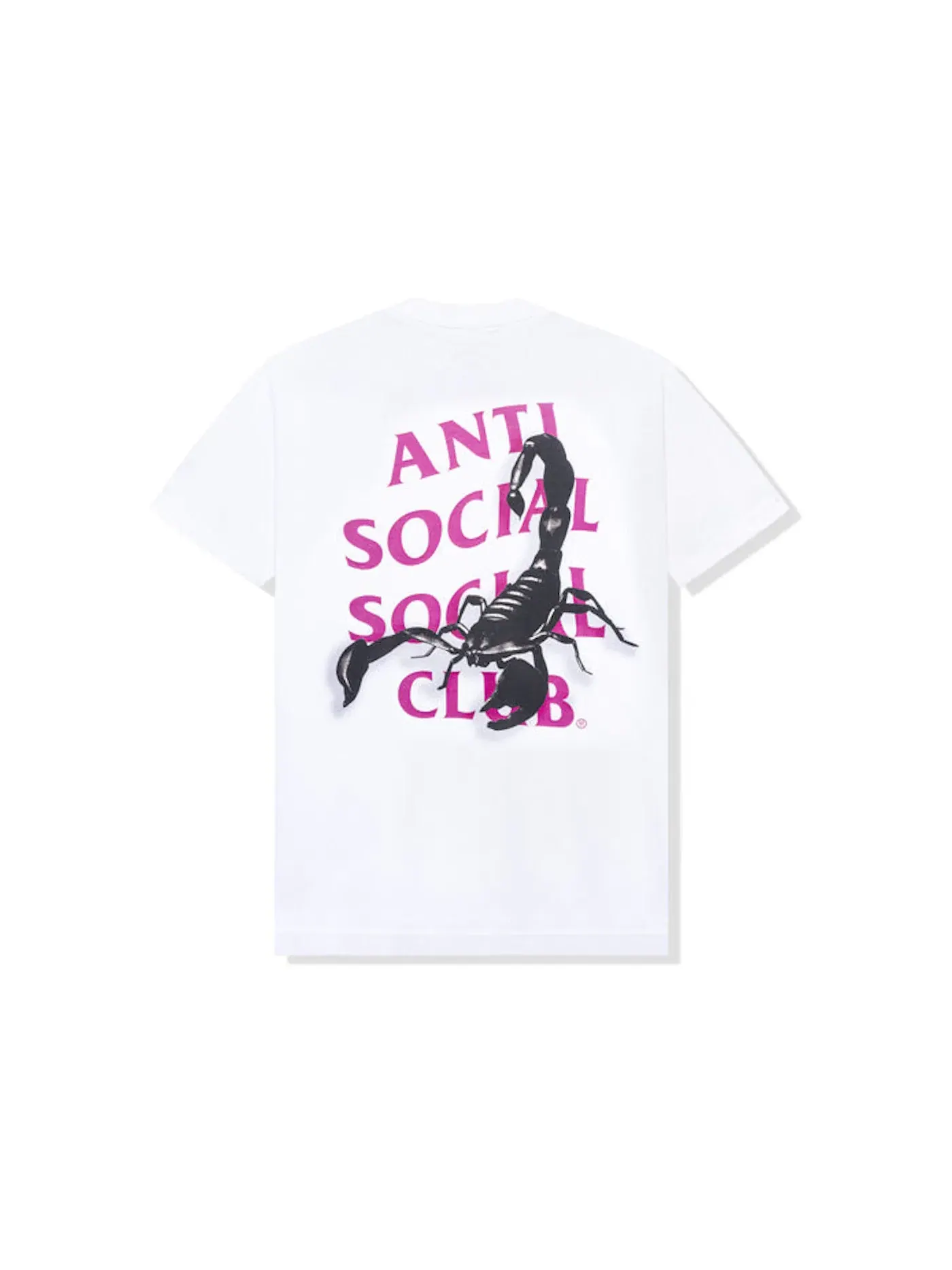 Мужская футболка с принтом Moodsting Anti Social Social Club — изображение 1 из 2, белый