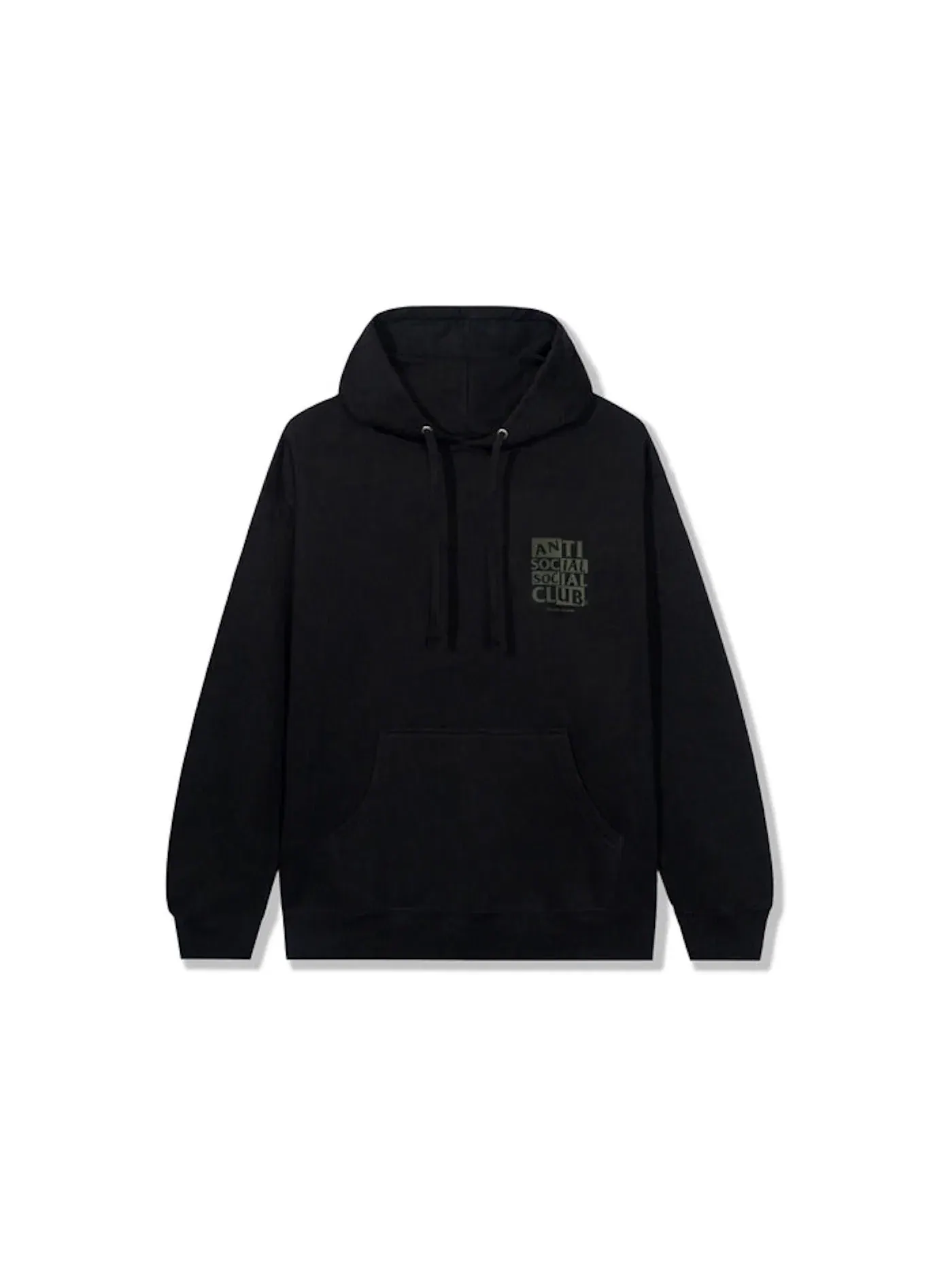 Мужской худи с принтом Muted Hoodie Anti Social Social Club — изображение 2 из 2, черный