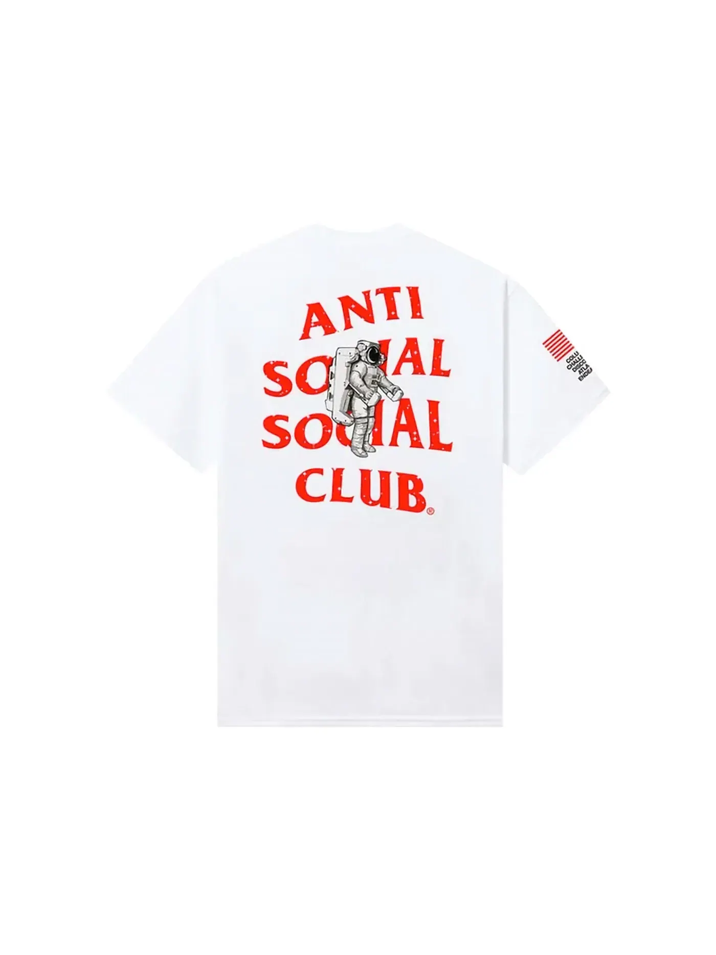 Мужская футболка с принтом Anti Social Social Club Tee — изображение 2 из 2, белый
