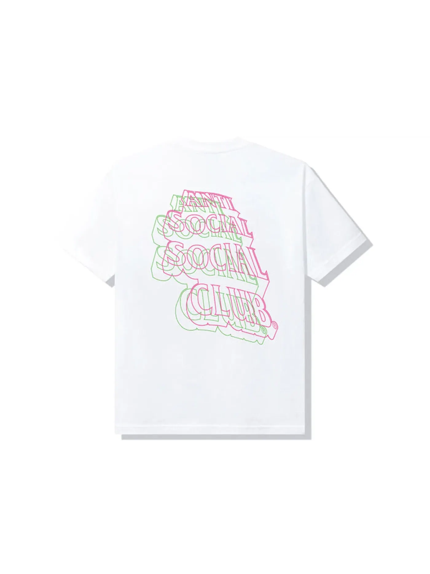 Мужская футболка с принтом Anti Social Social Club Neon Lights And A Lot Of Rain T-shirt — изображение 1 из 2, белый