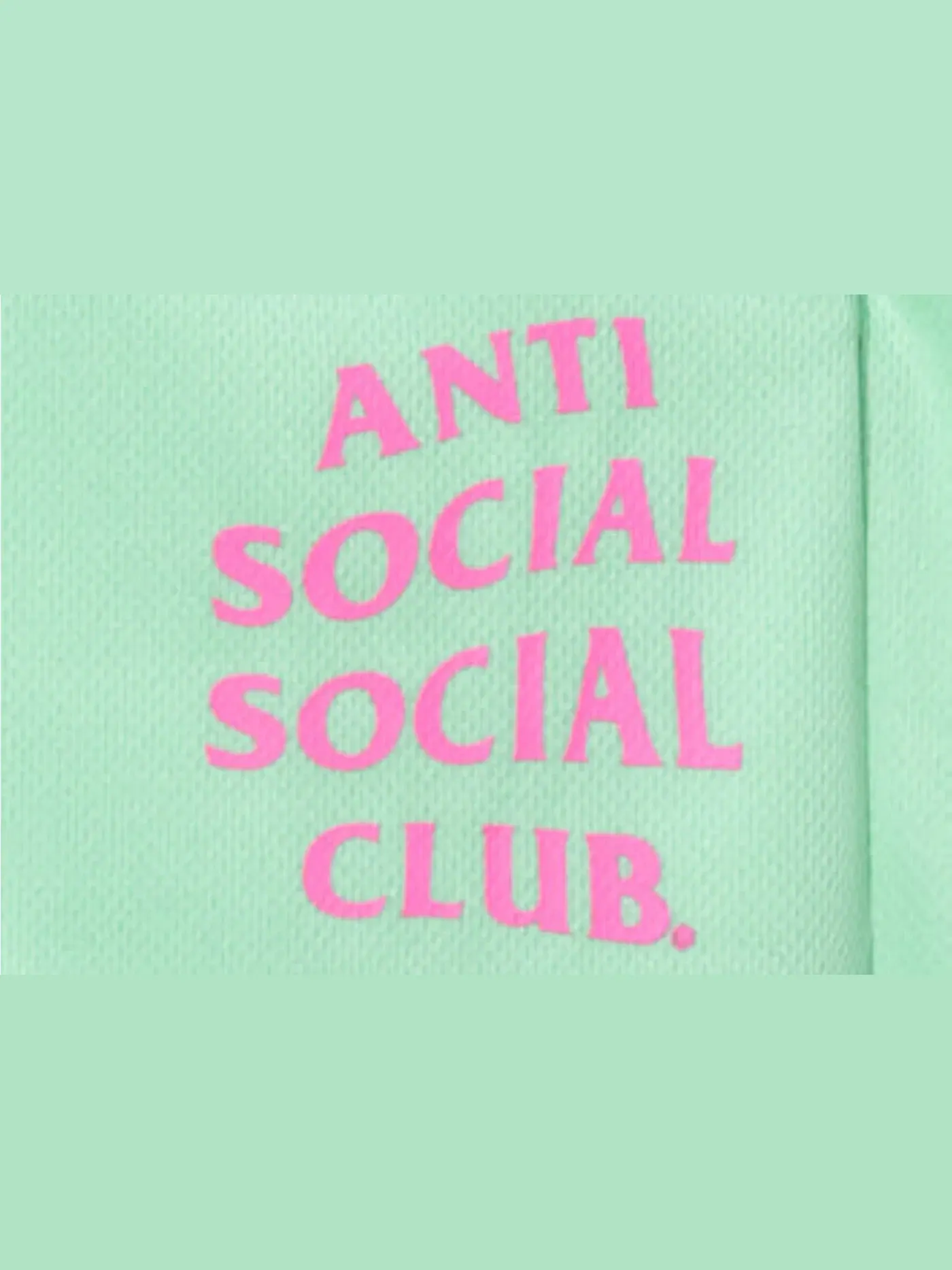 Мужские шорты с принтом Never Made The Team Anti Social Social Club — изображение 2 из 2, мята