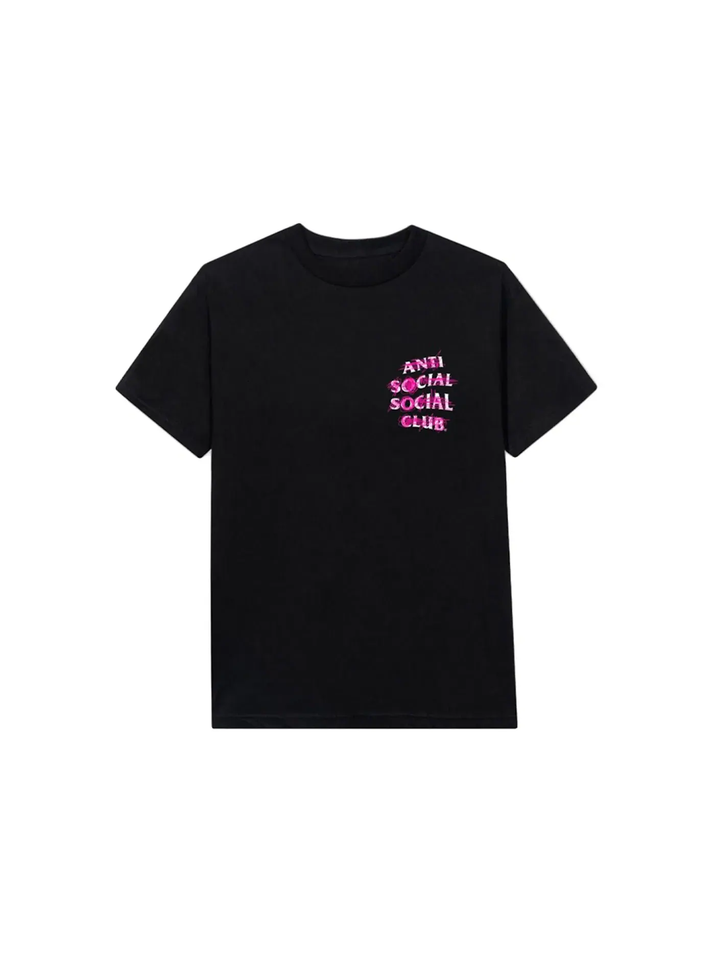 Мужская футболка с молнией Anti Social Social Club T-Shirt — изображение 2 из 2, черный