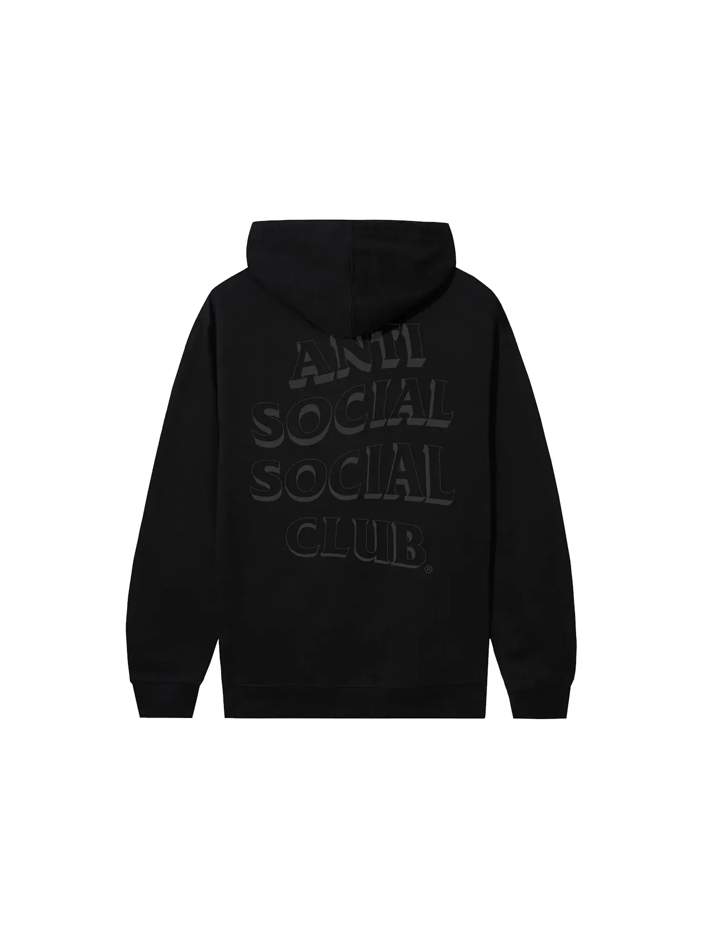 Мужской худи с принтом Nonchalant Hoodie Anti Social Social Club — изображение 2 из 2, черный
