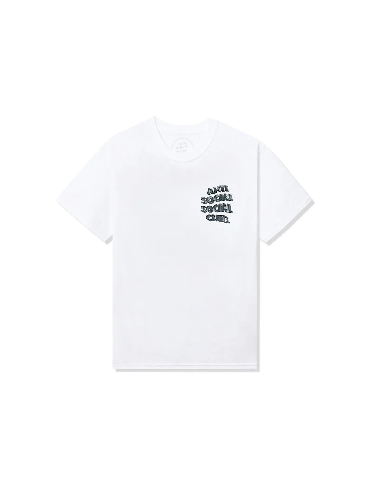 Мужская футболка с принтом Anti Social Social Club Tee — изображение 2 из 2, белый