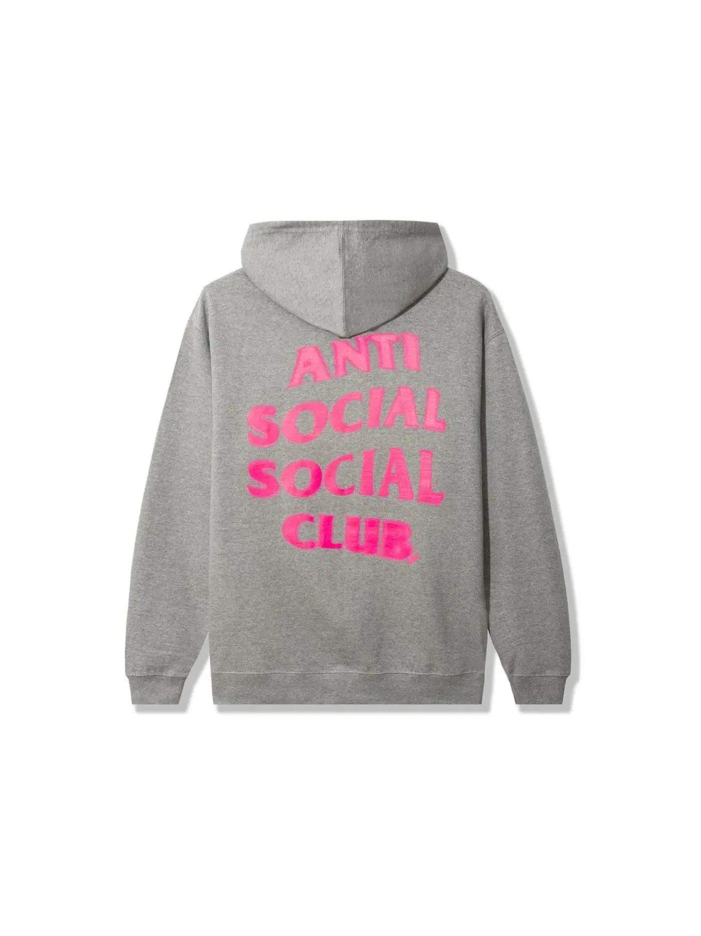 Мужской худи с принтом Nowadays Anti Social Social Club — изображение 2 из 2, серый
