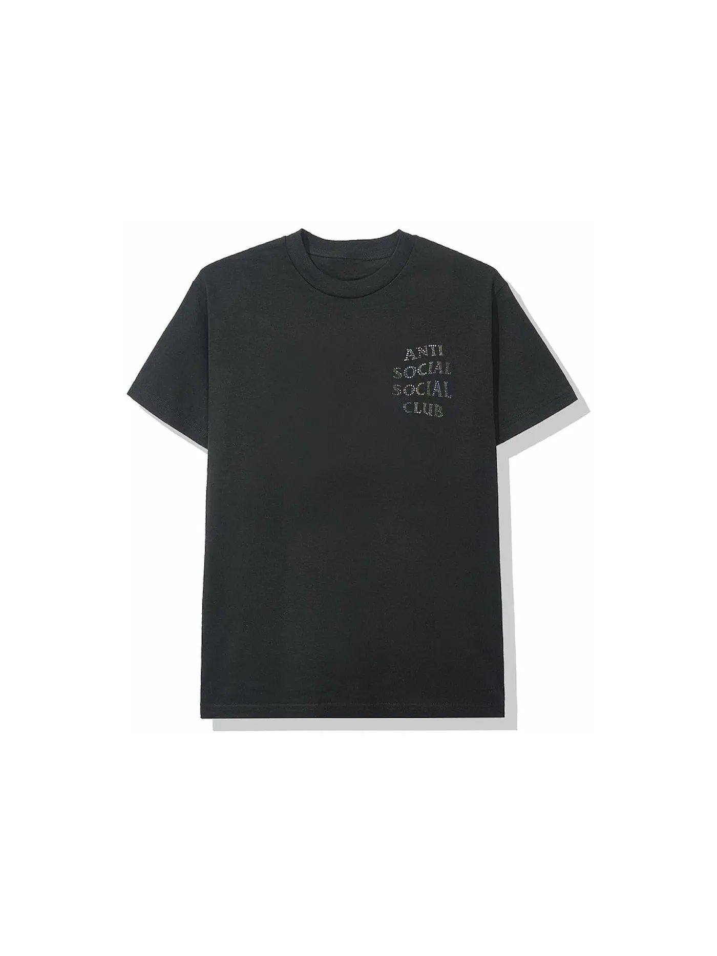 Мужская футболка с принтом Anti Social Social Club Tee — изображение 2 из 2, черный