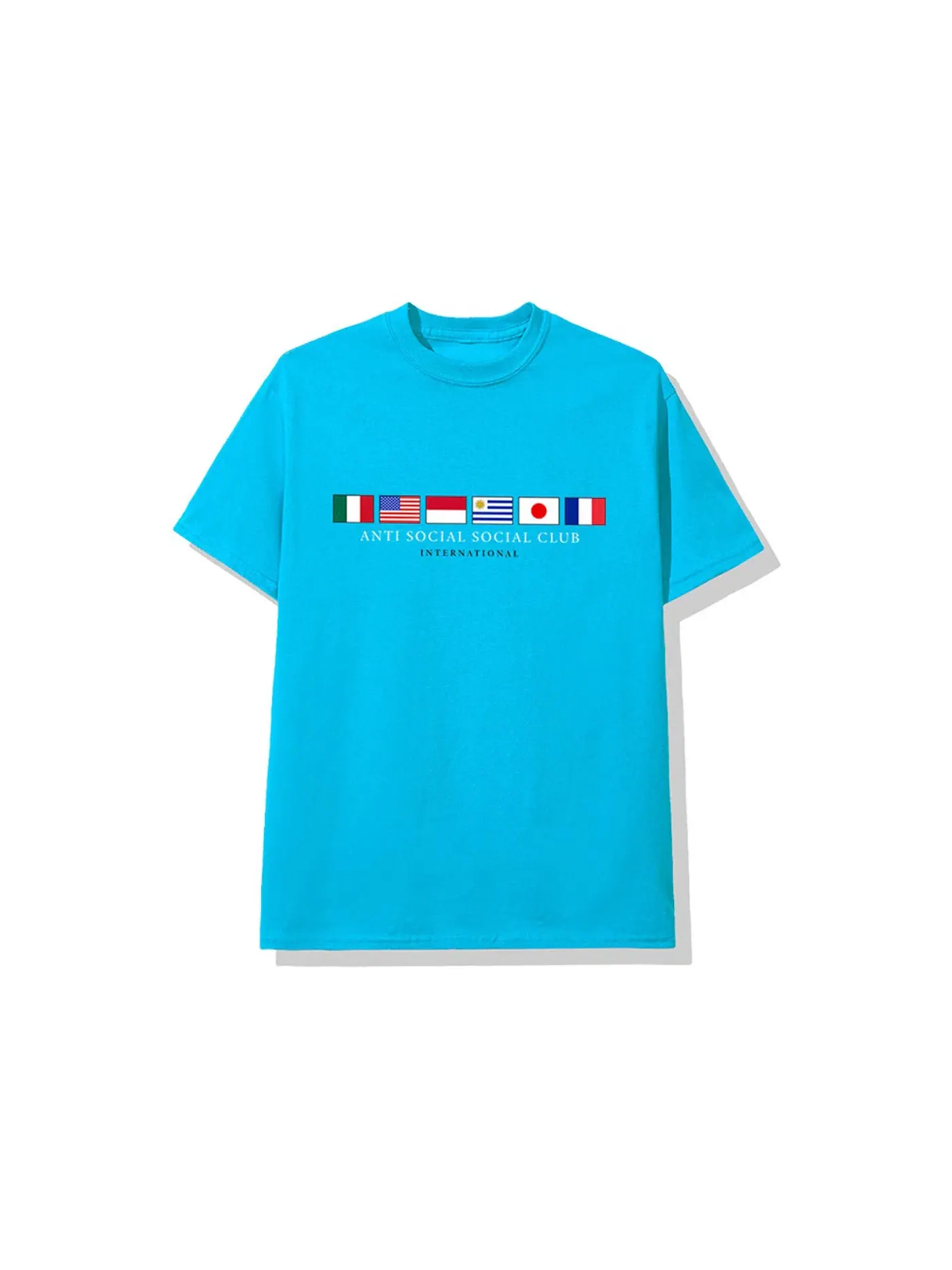 Мужская футболка с принтом Anti Social Social Club Tee — изображение 1 из 2, синий