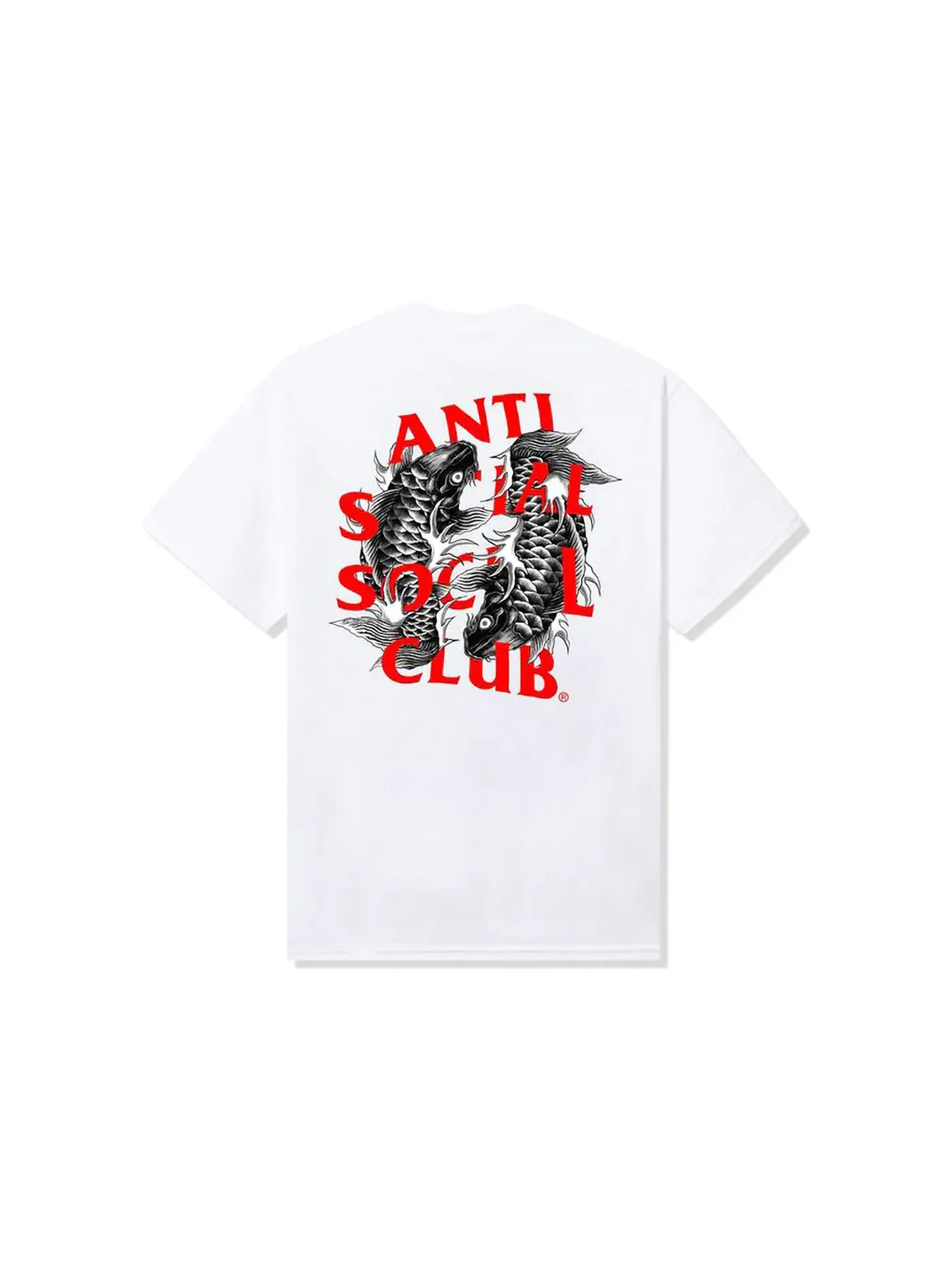 Мужская футболка с принтом Anti Social Social Club Tee — изображение 1 из 2, белый