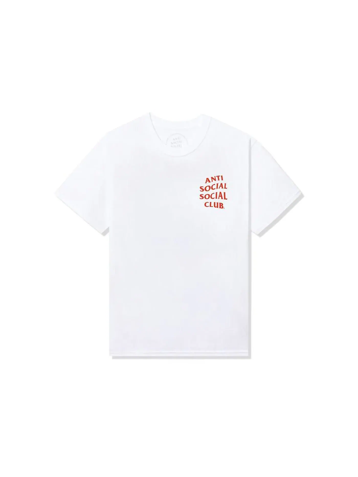 Мужская футболка с принтом Anti Social Social Club Tee — изображение 2 из 2, белый