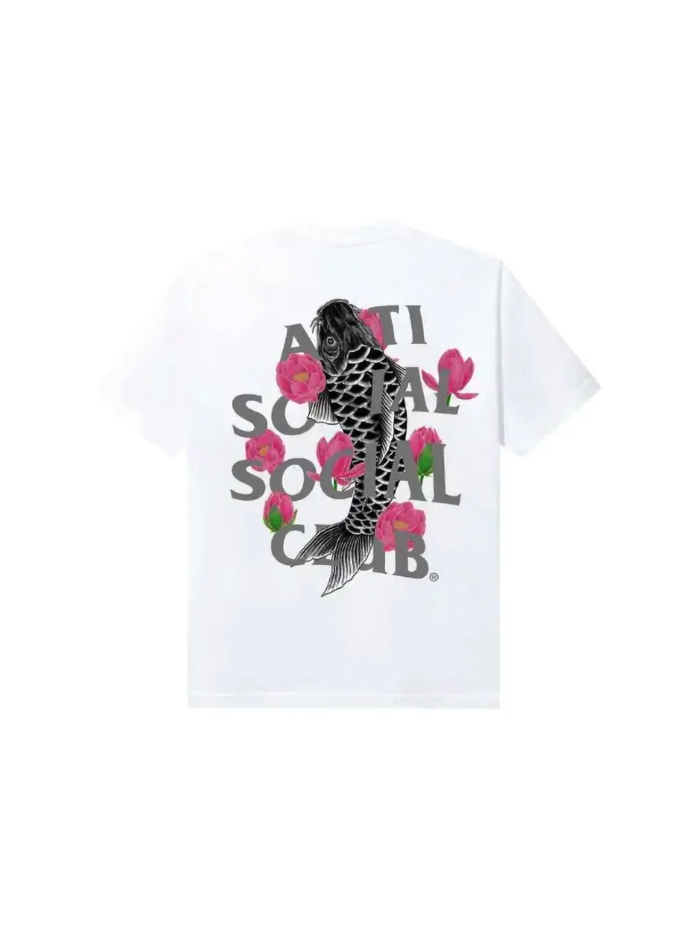 Мужская футболка с принтом Anti Social Social Club Tee — изображение 1 из 2, белый